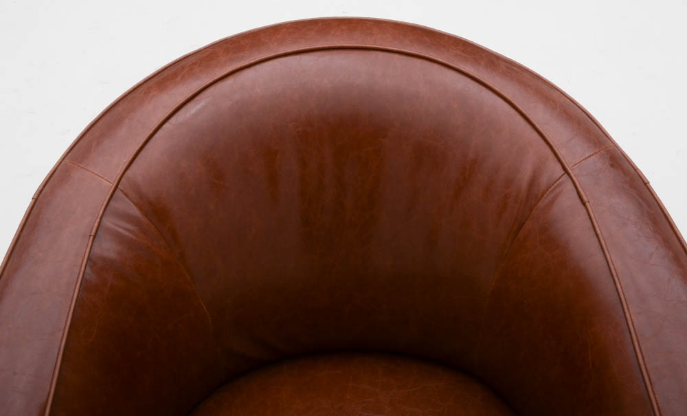 Pair of Steelcase "Coalesse" Leather Armchairs with Tablets