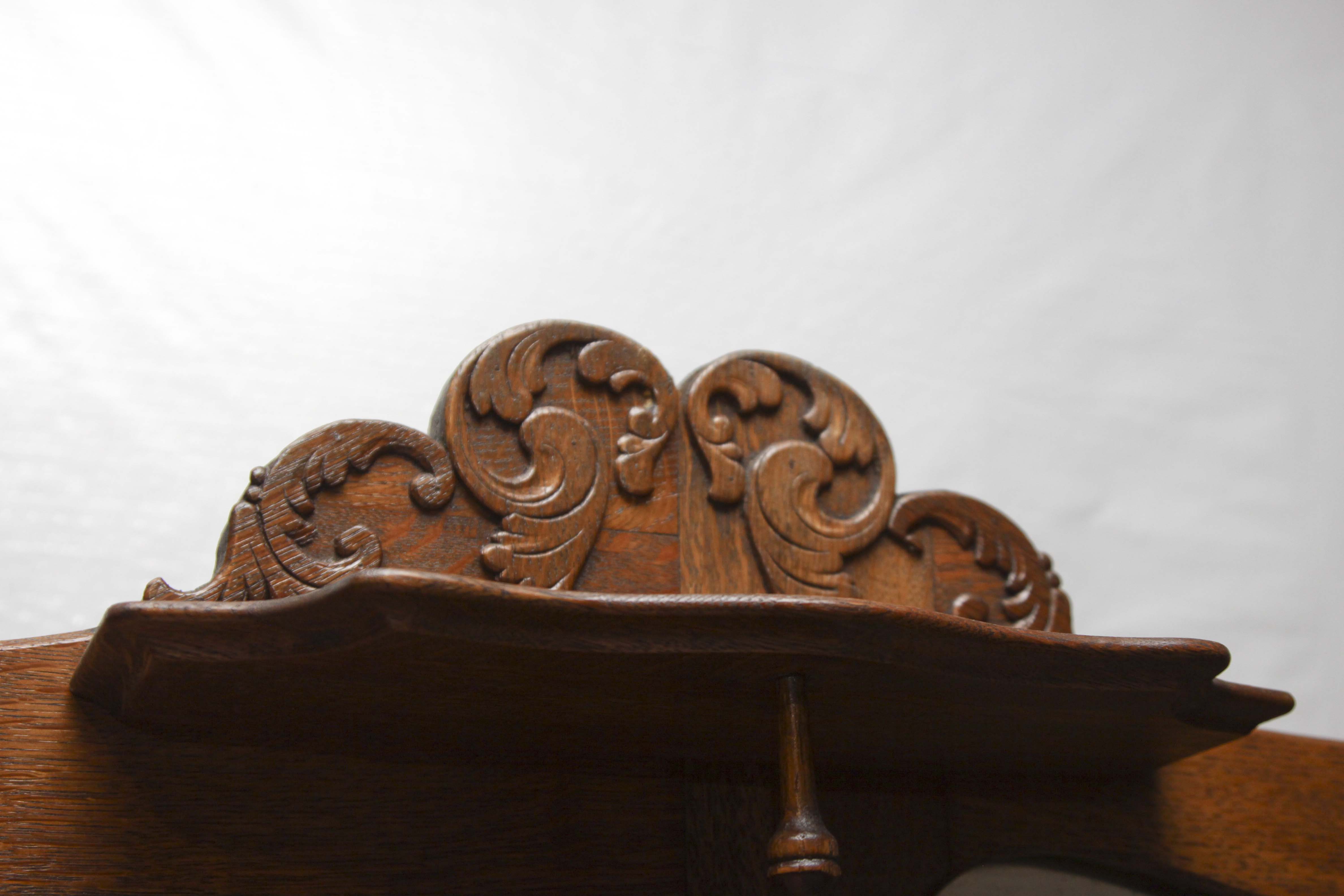 Antique Oak China Cabinet and Secretary