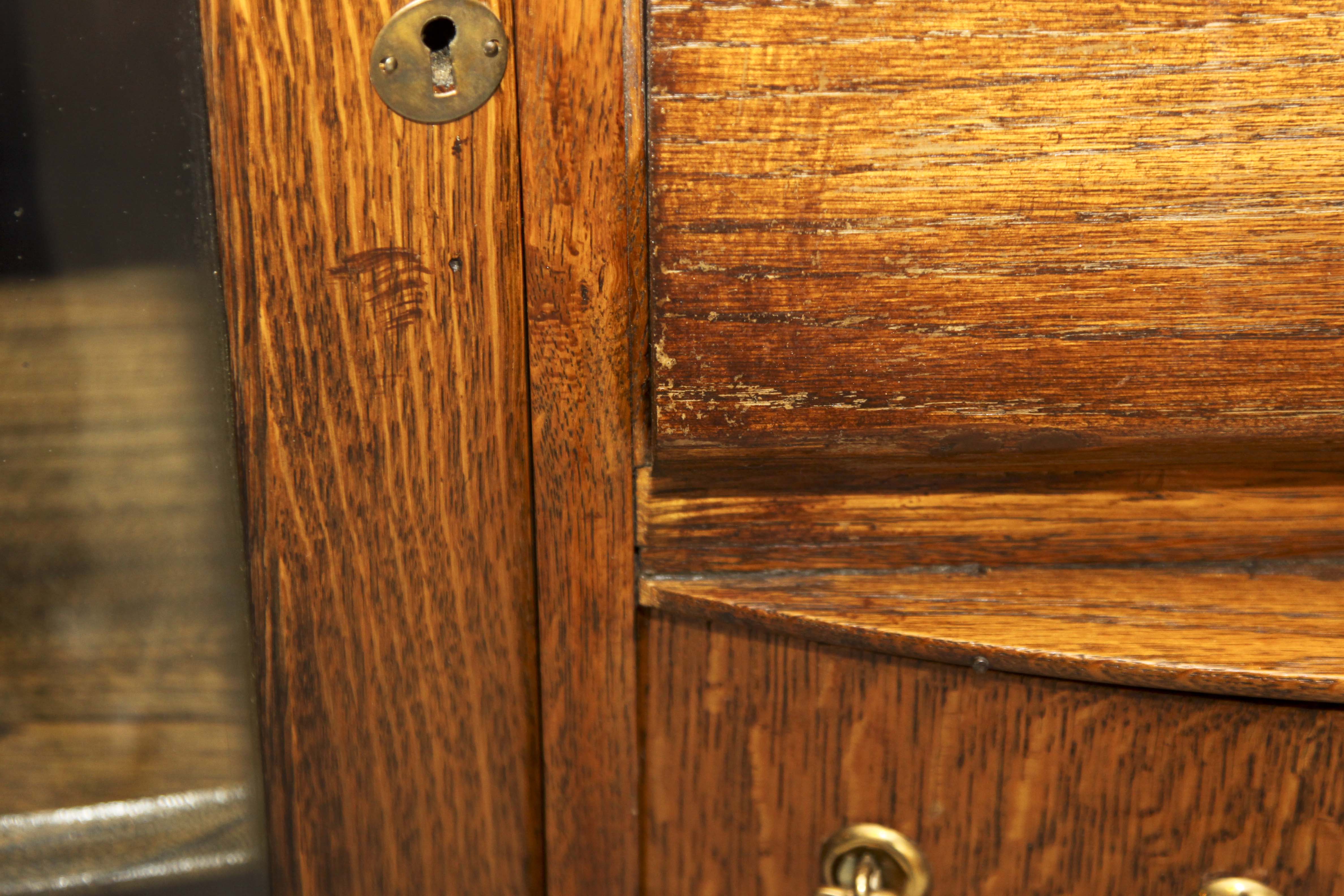 Antique Oak China Cabinet and Secretary
