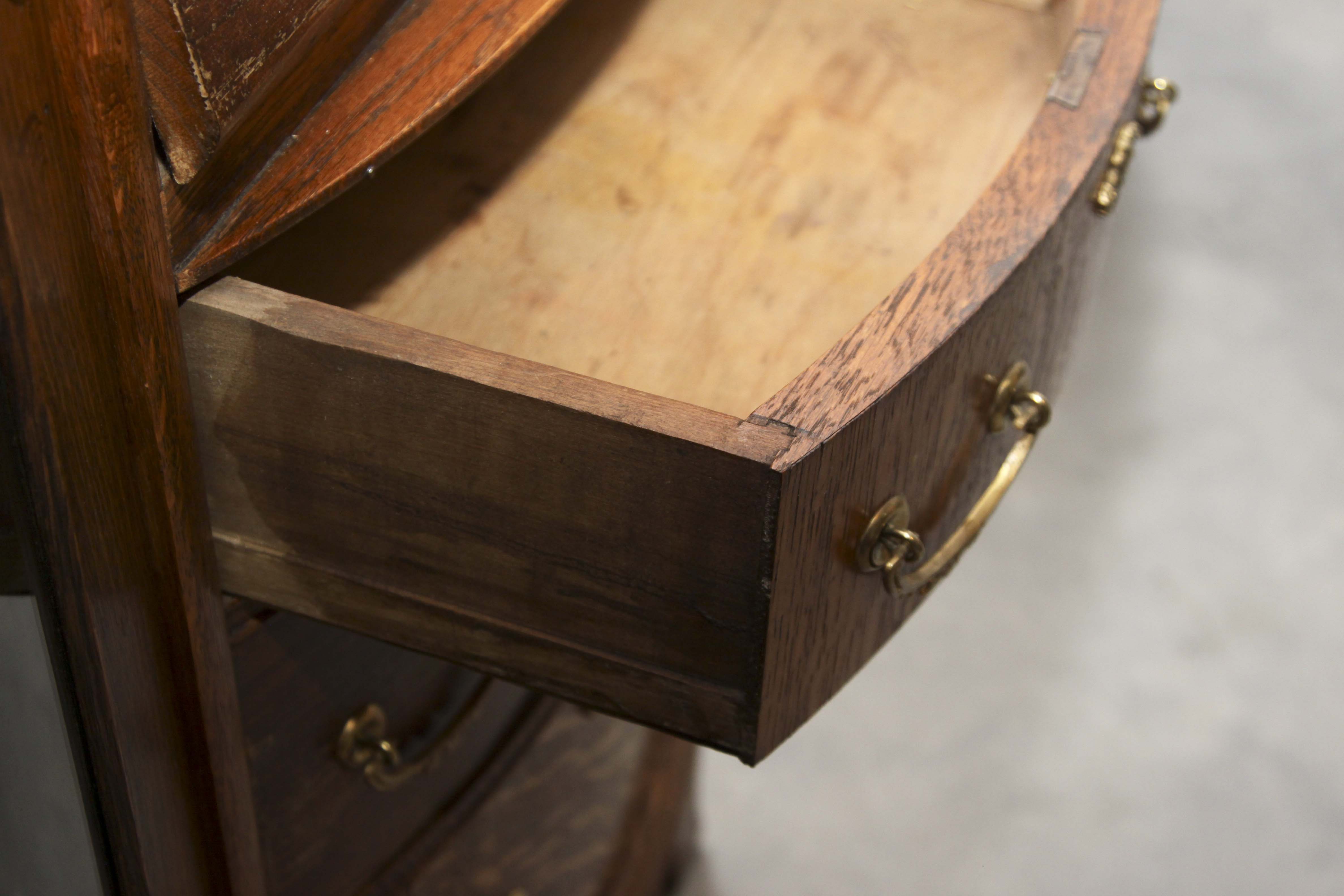 Antique Oak China Cabinet and Secretary