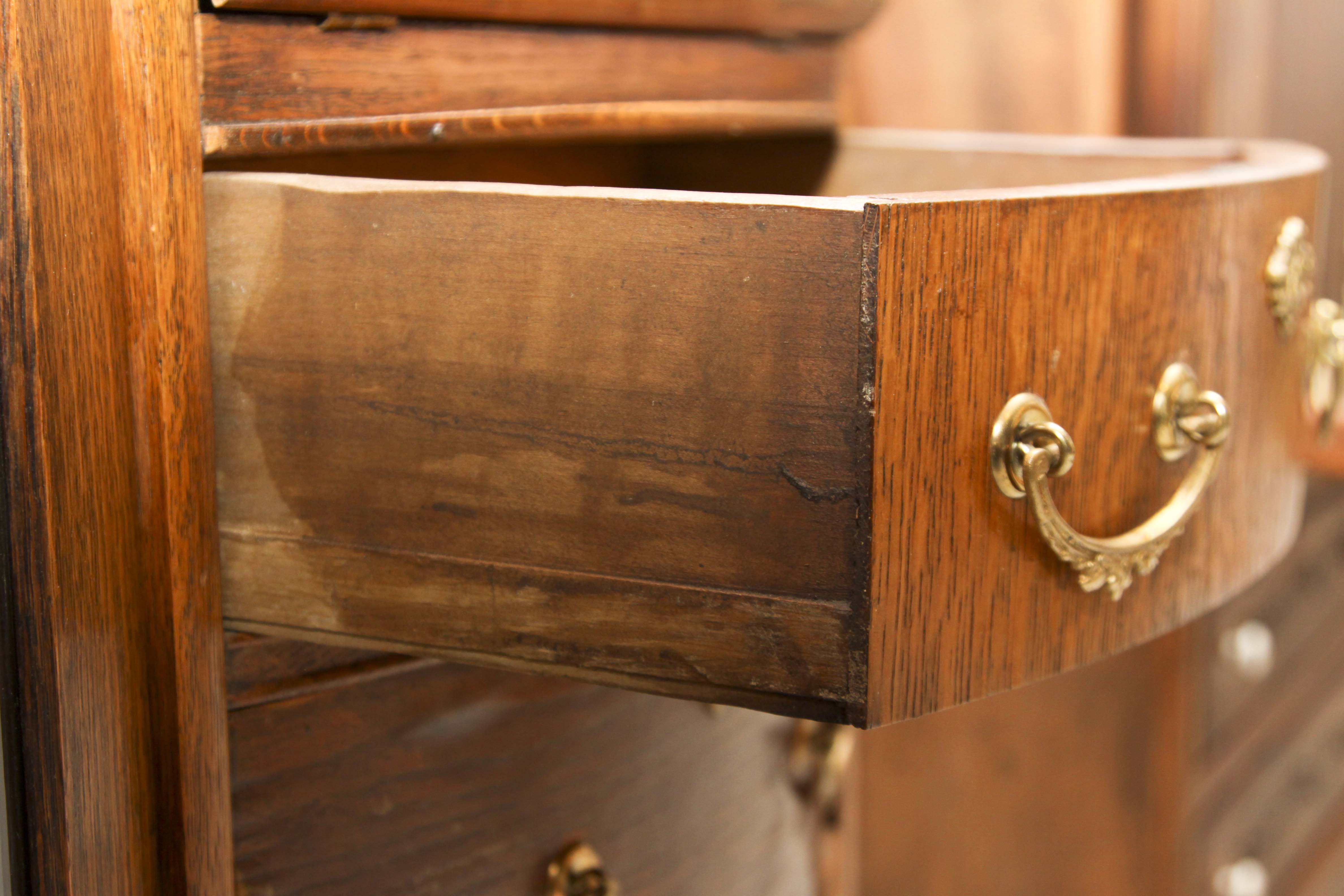 Antique Oak China Cabinet and Secretary