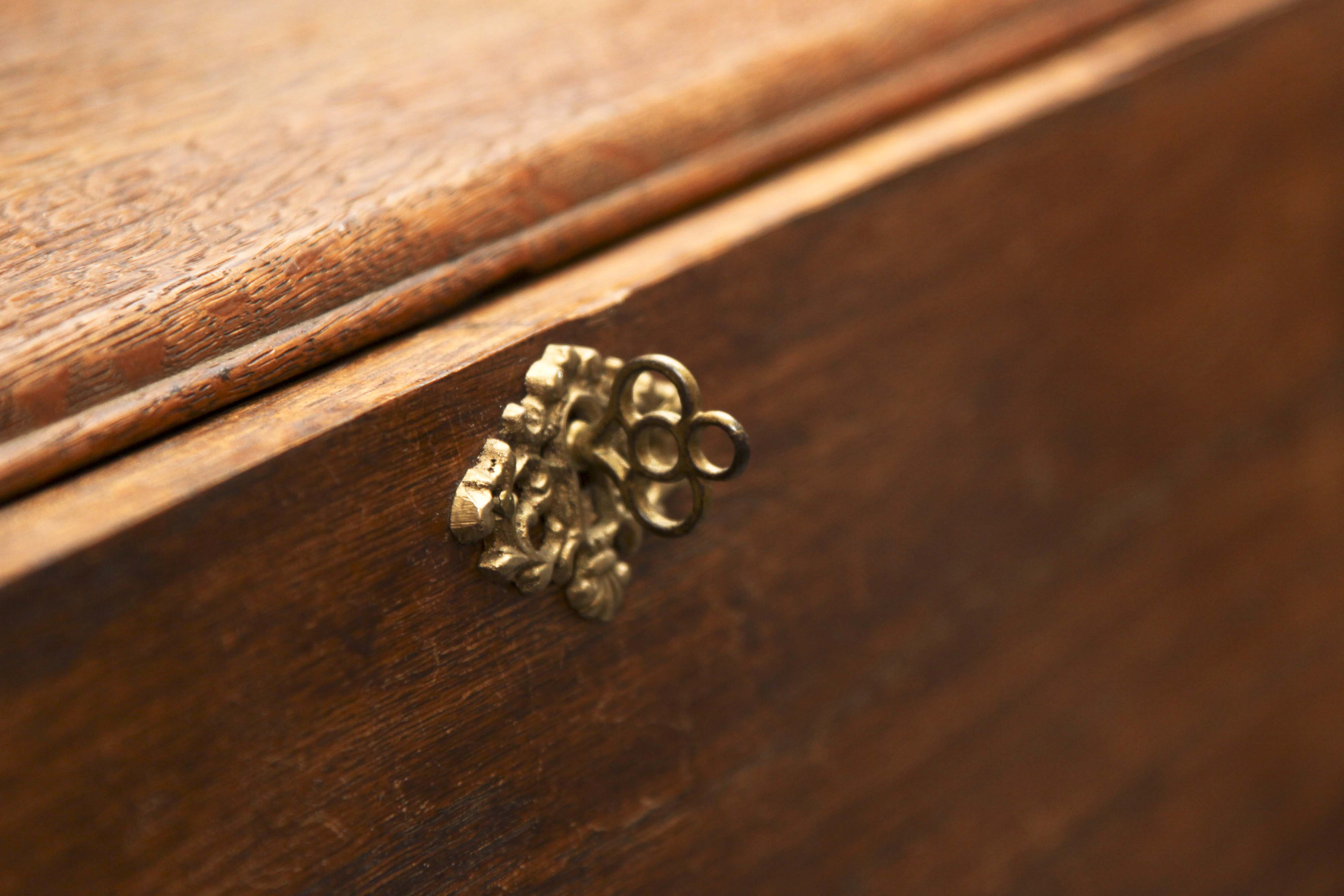Antique Oak China Cabinet and Secretary
