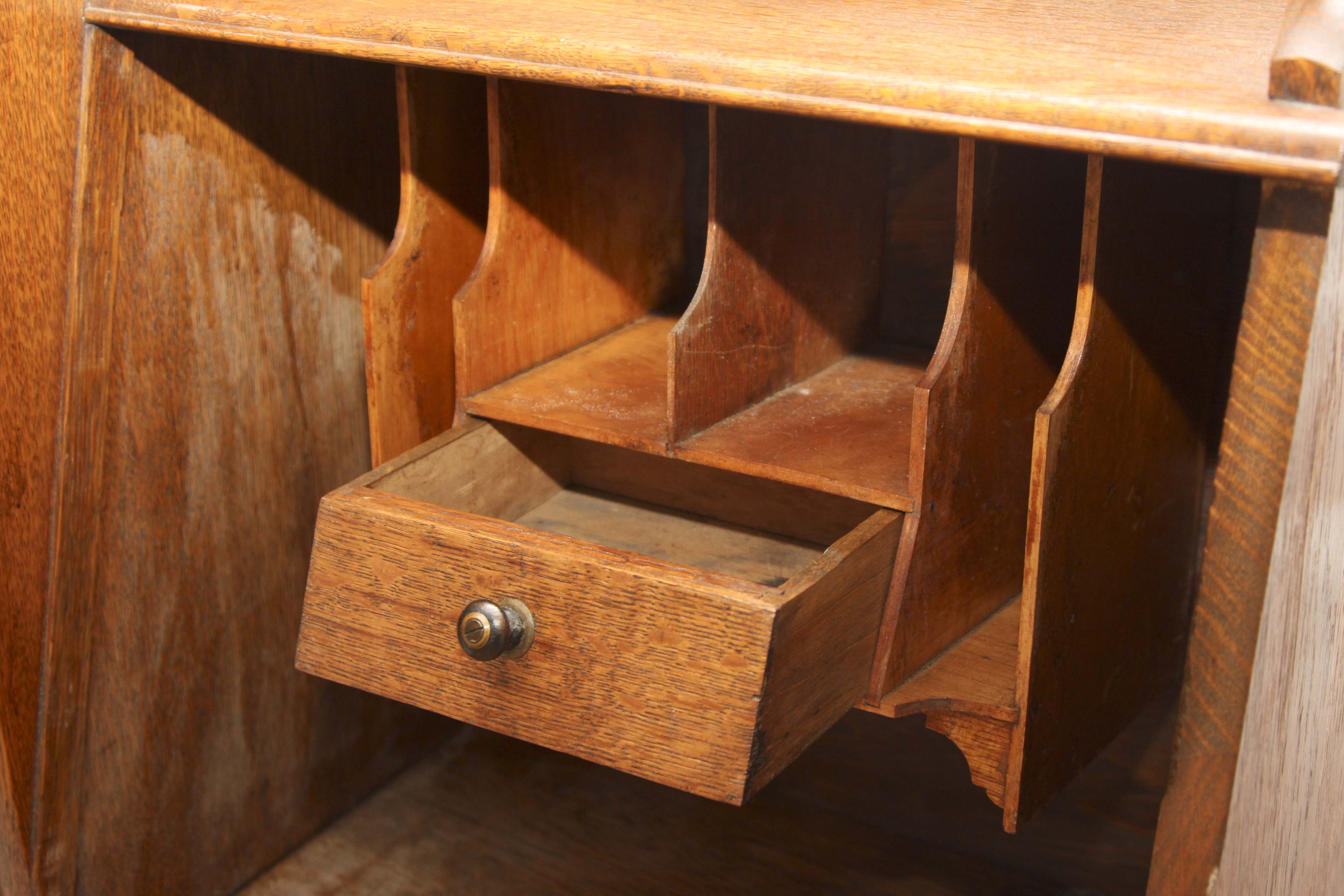 Antique Oak China Cabinet and Secretary