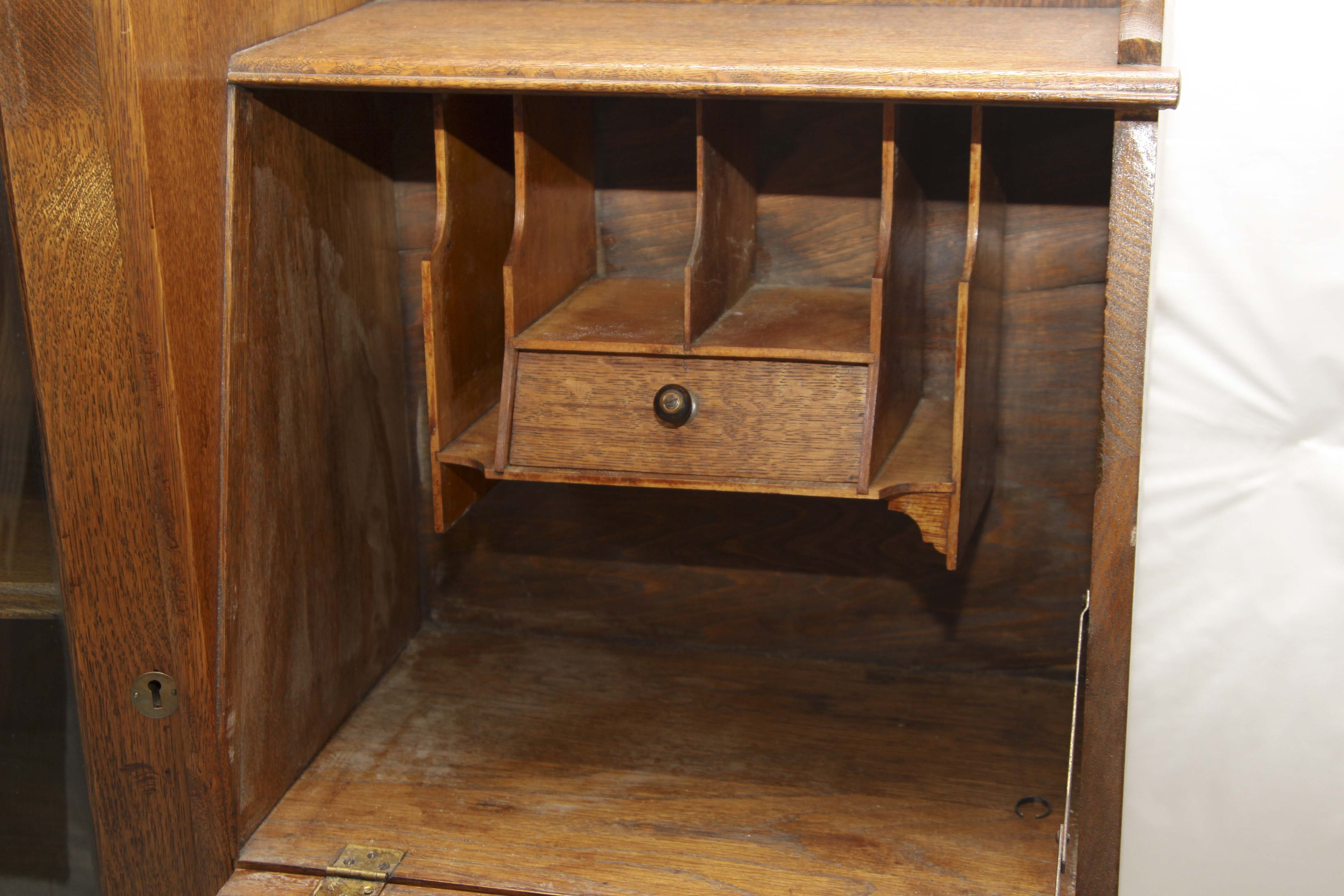 Antique Oak China Cabinet and Secretary