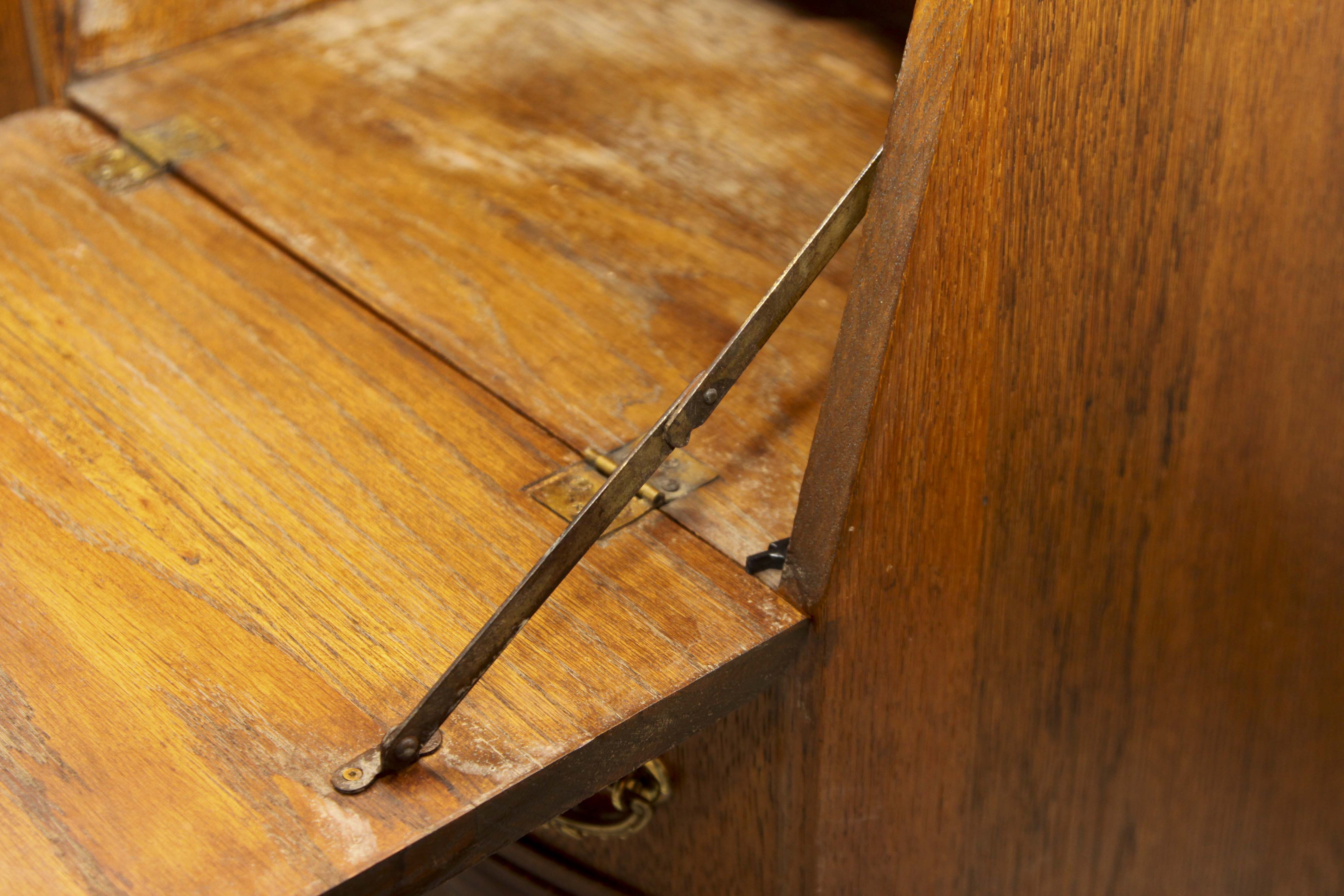 Antique Oak China Cabinet and Secretary