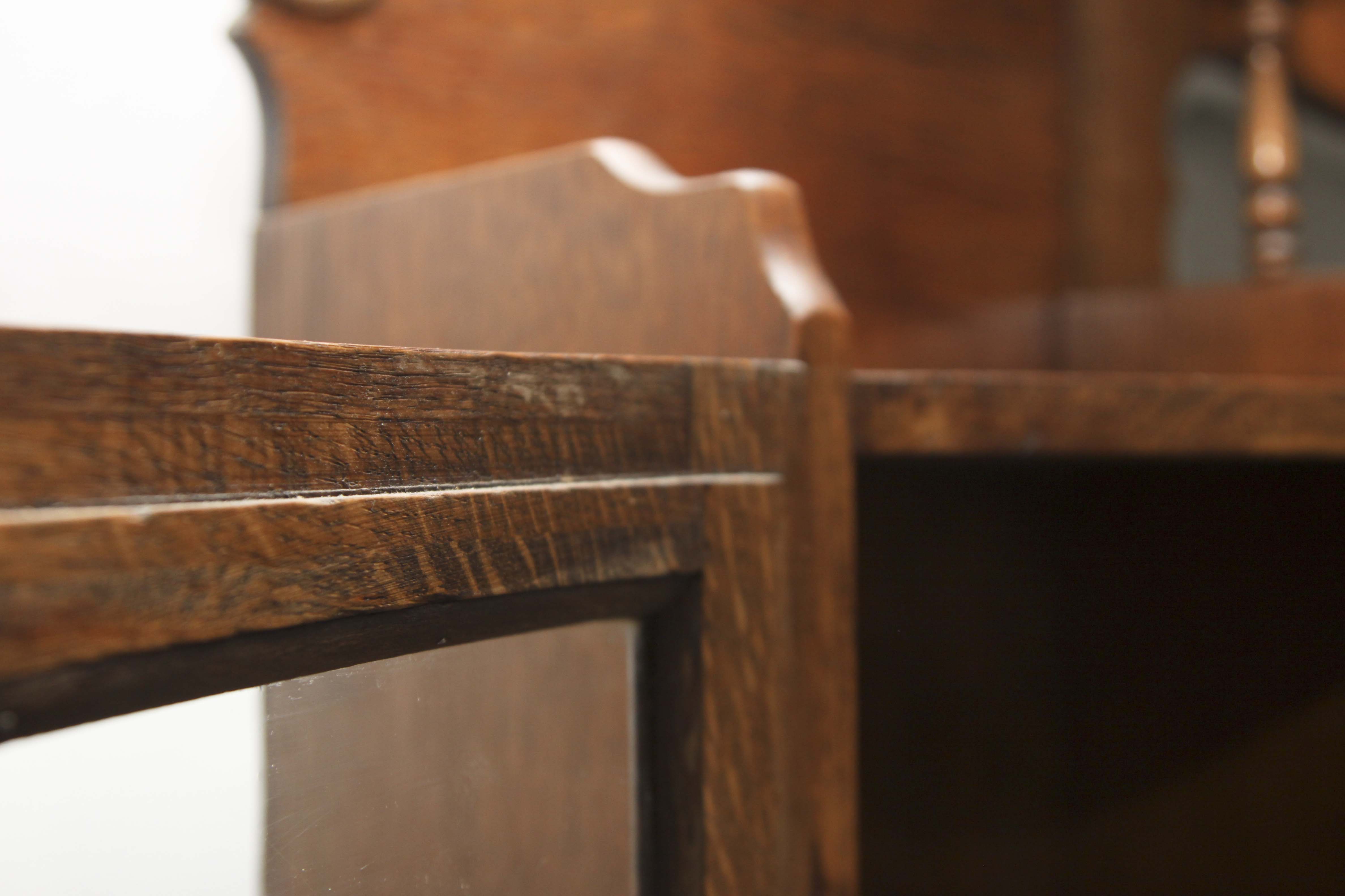 Antique Oak China Cabinet and Secretary