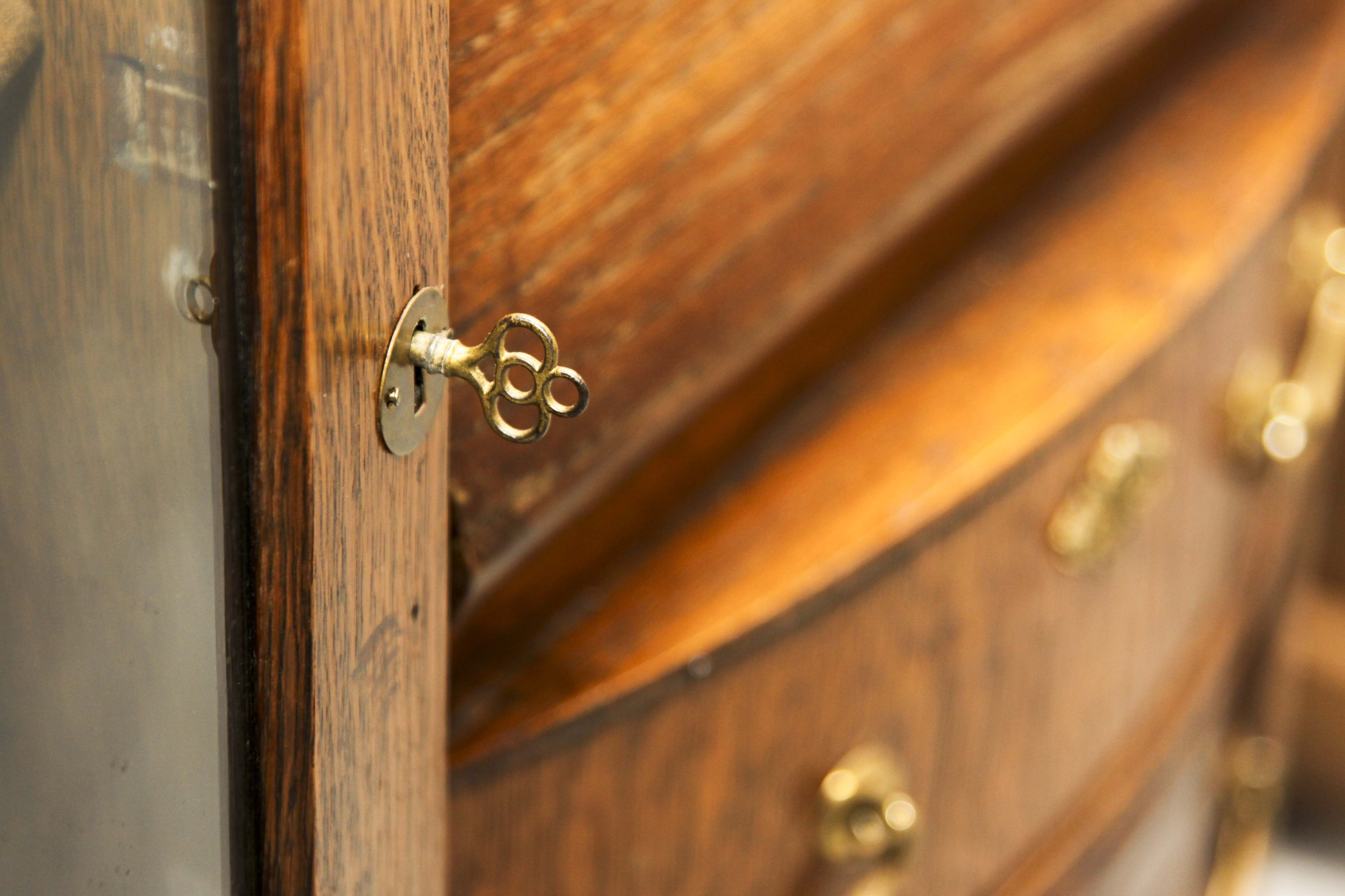 Antique Oak China Cabinet and Secretary