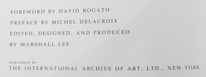 Hand-Signed Michel Delacroix Limited Edition "Paris" Book