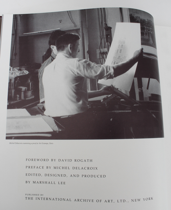 Hand-Signed Michel Delacroix Limited Edition "Paris" Book