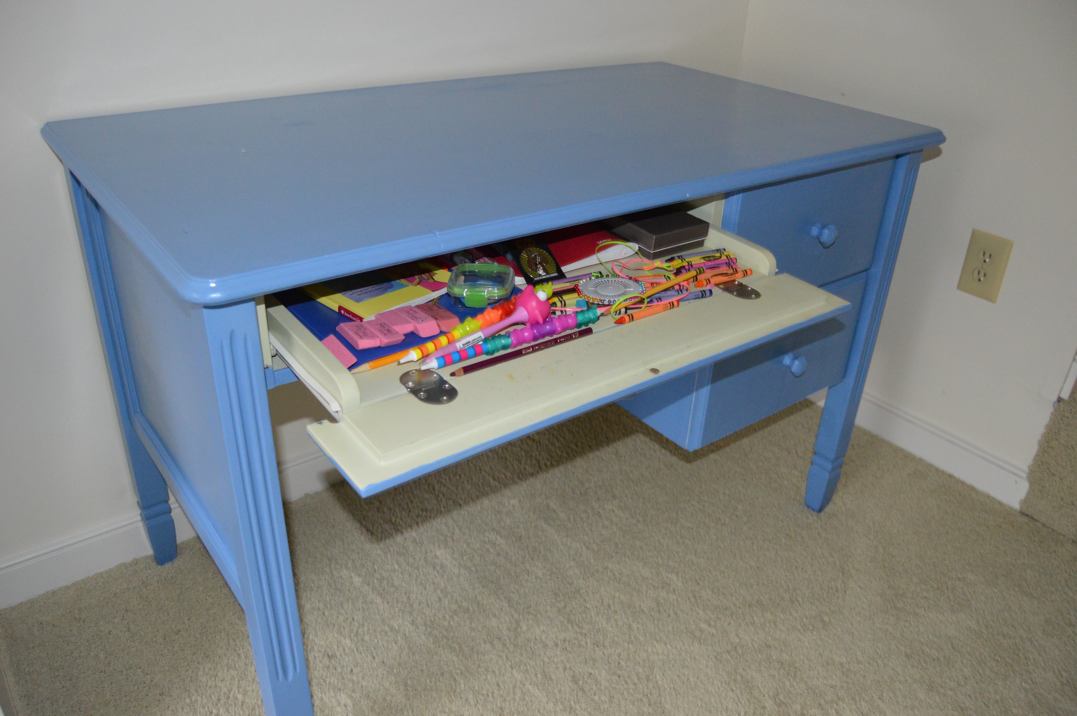 Sapphire Blue Wood Desk from Pottery Barn Kids