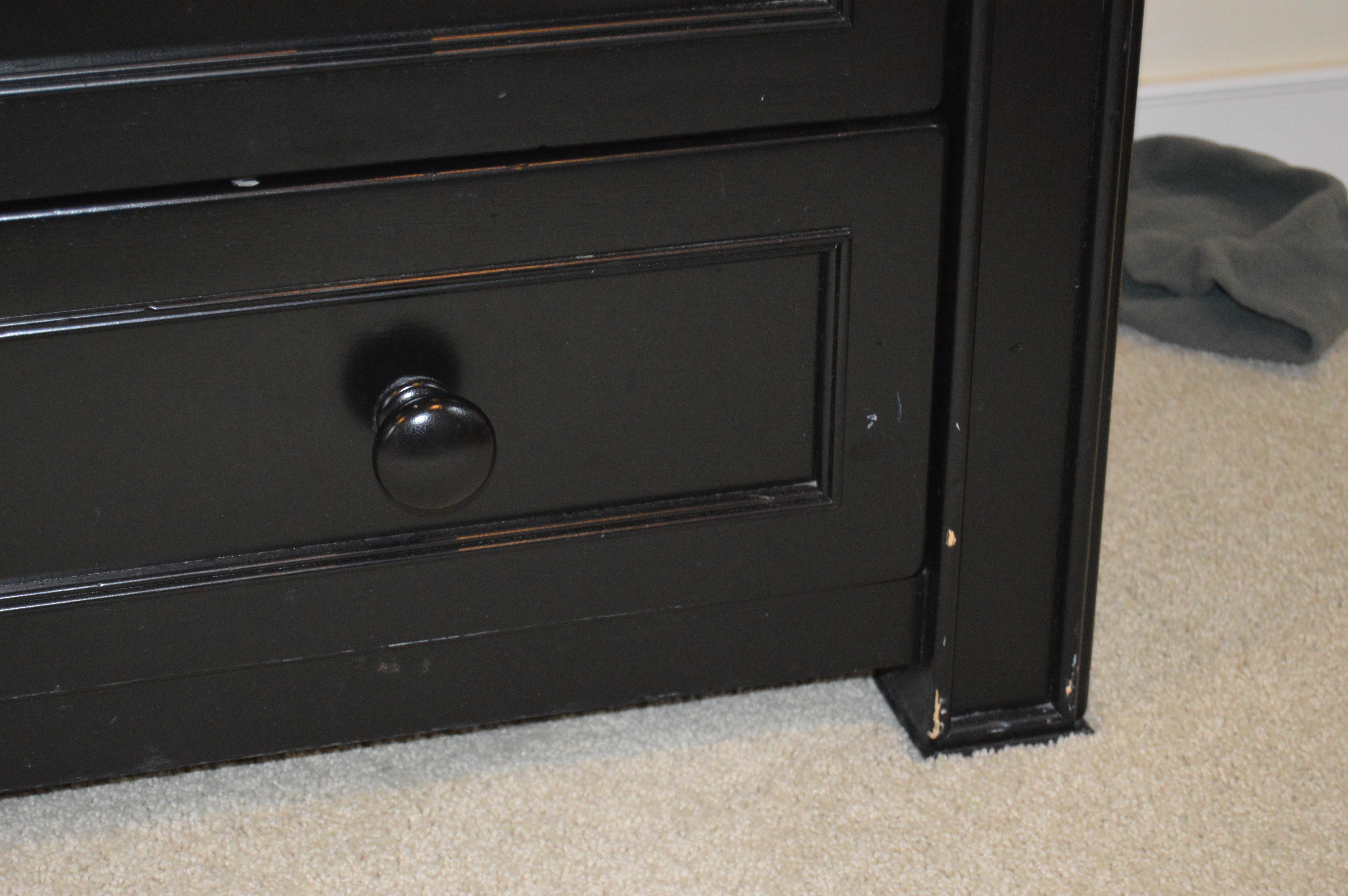Black Painted Wood Dresser from Pottery Barn Kids