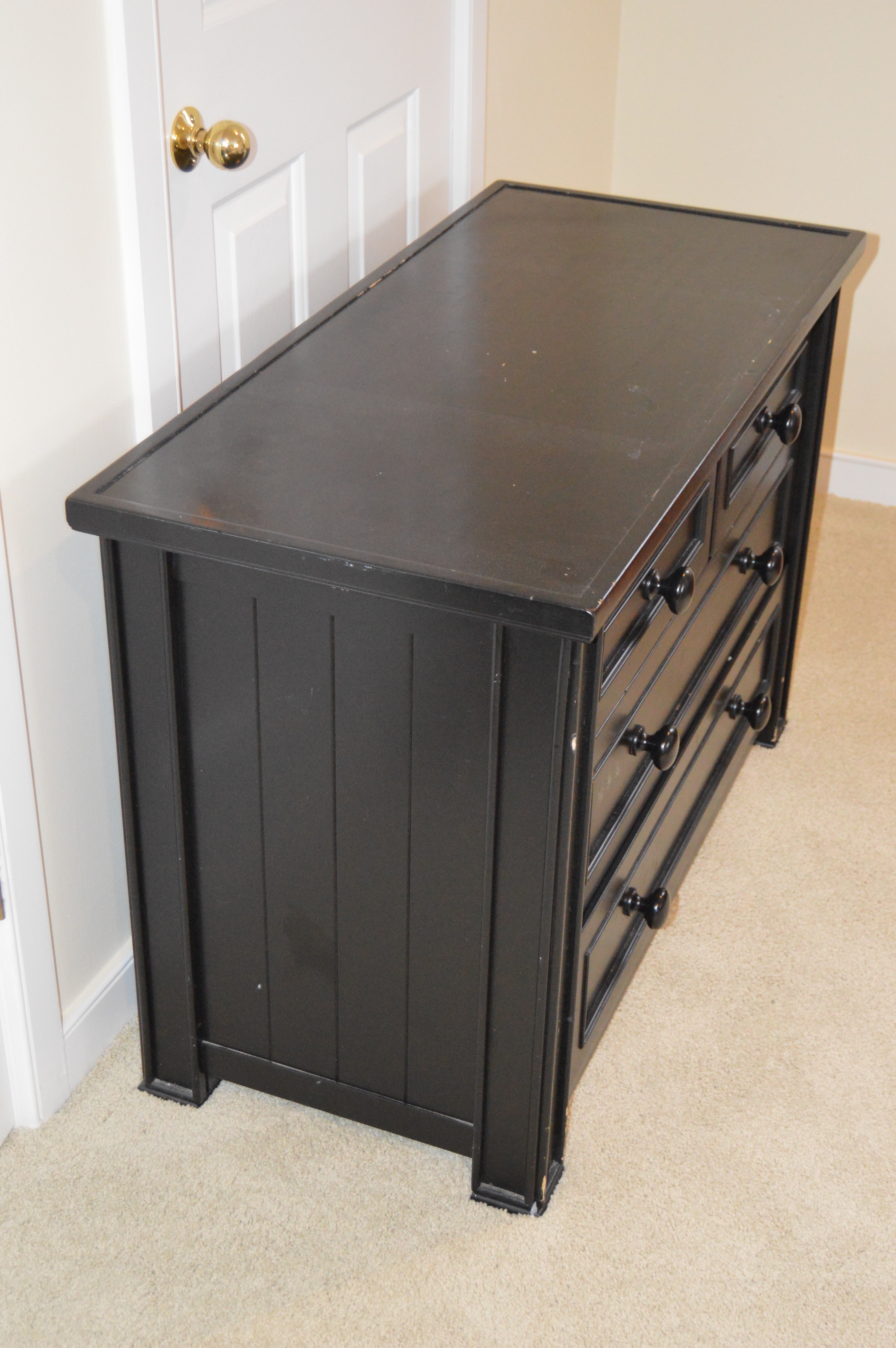 Black Painted Wood Dresser from Pottery Barn Kids