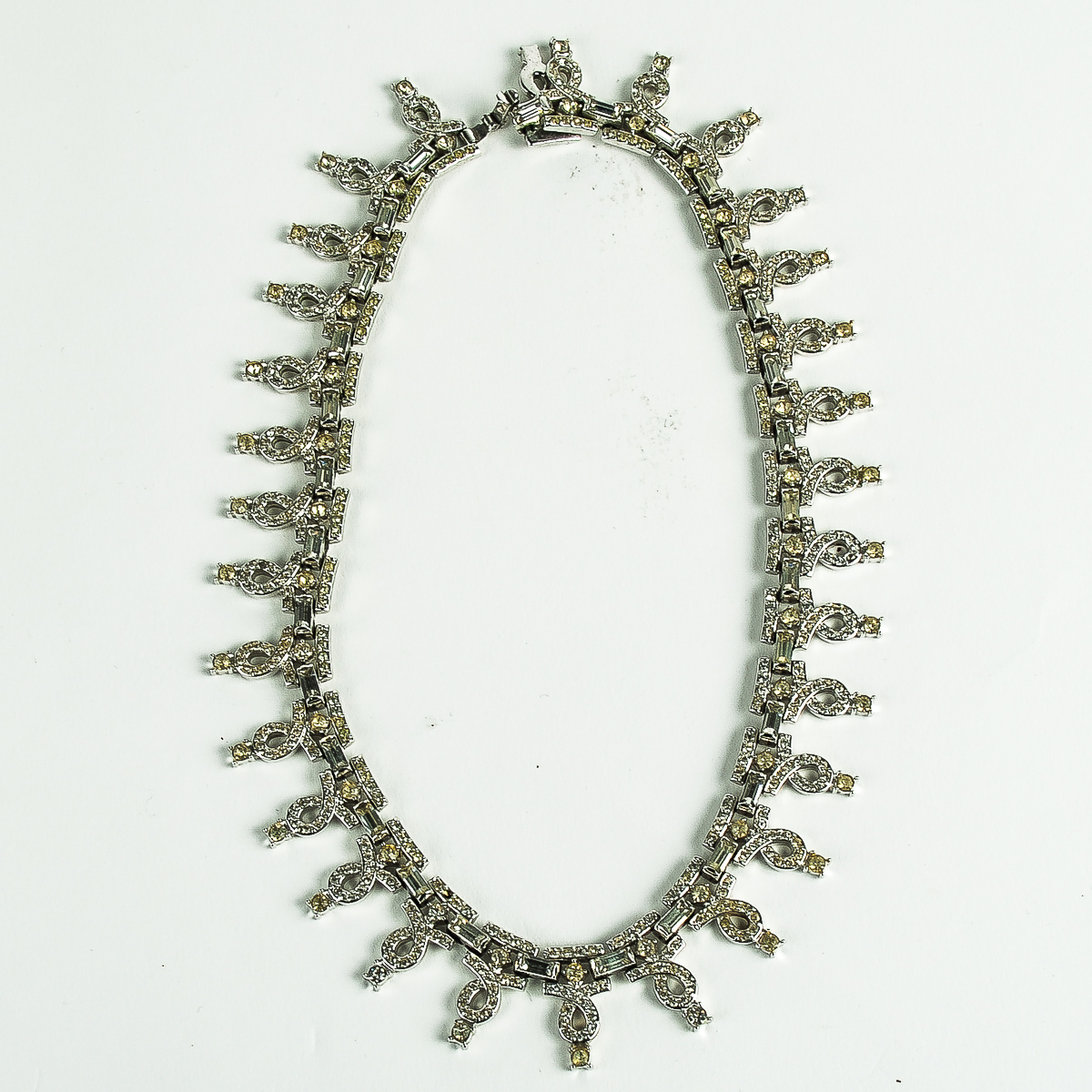 Art Deco Style Rhinestone Collar Necklace