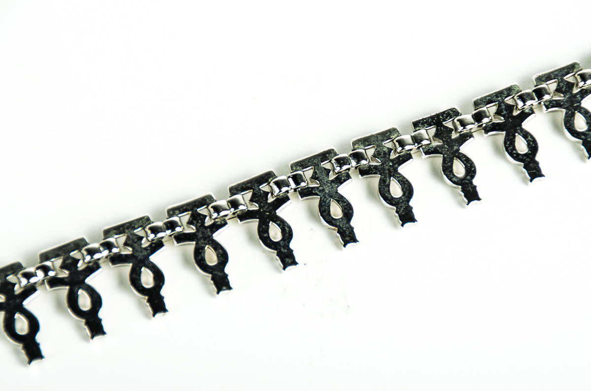 Art Deco Style Rhinestone Collar Necklace