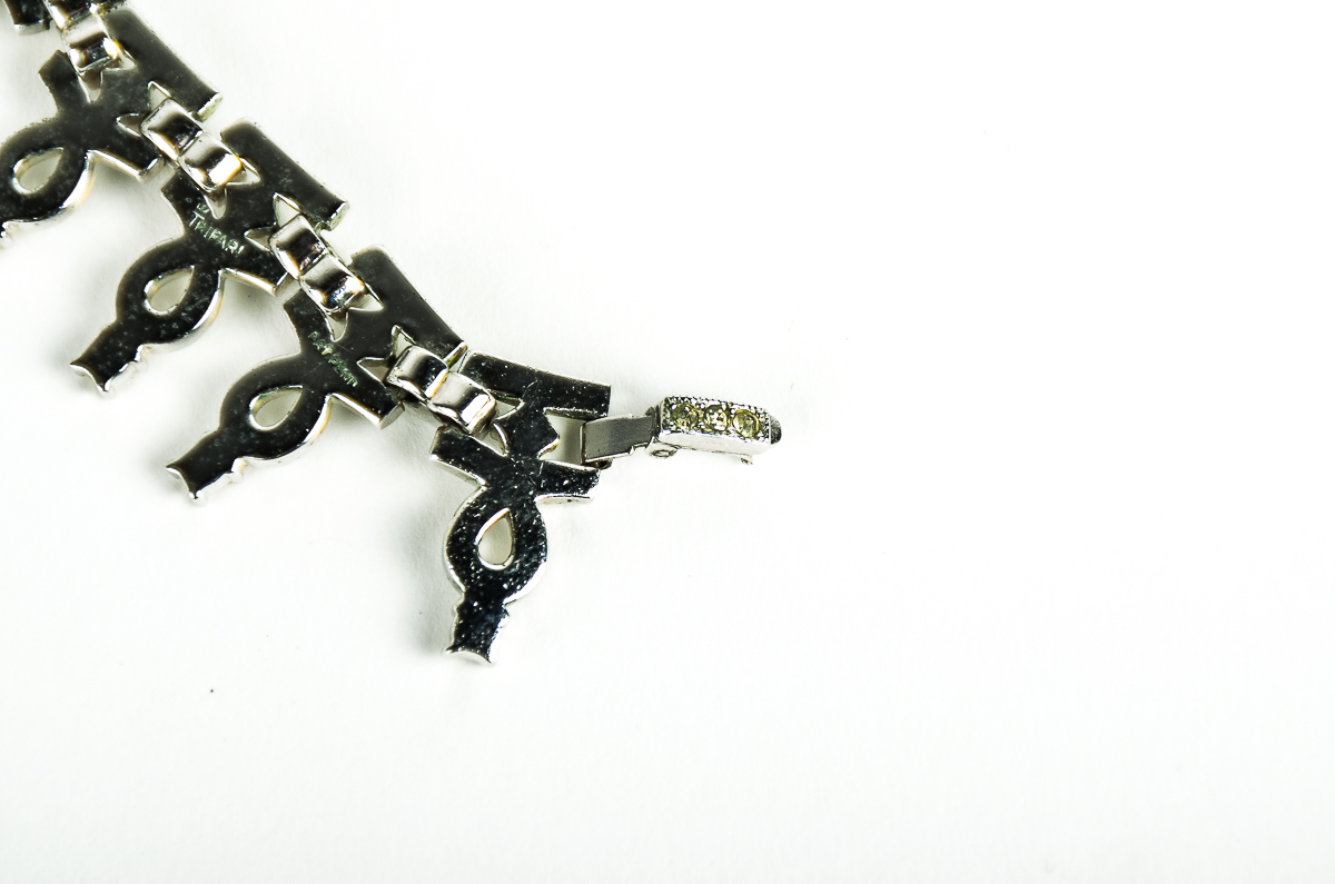 Art Deco Style Rhinestone Collar Necklace