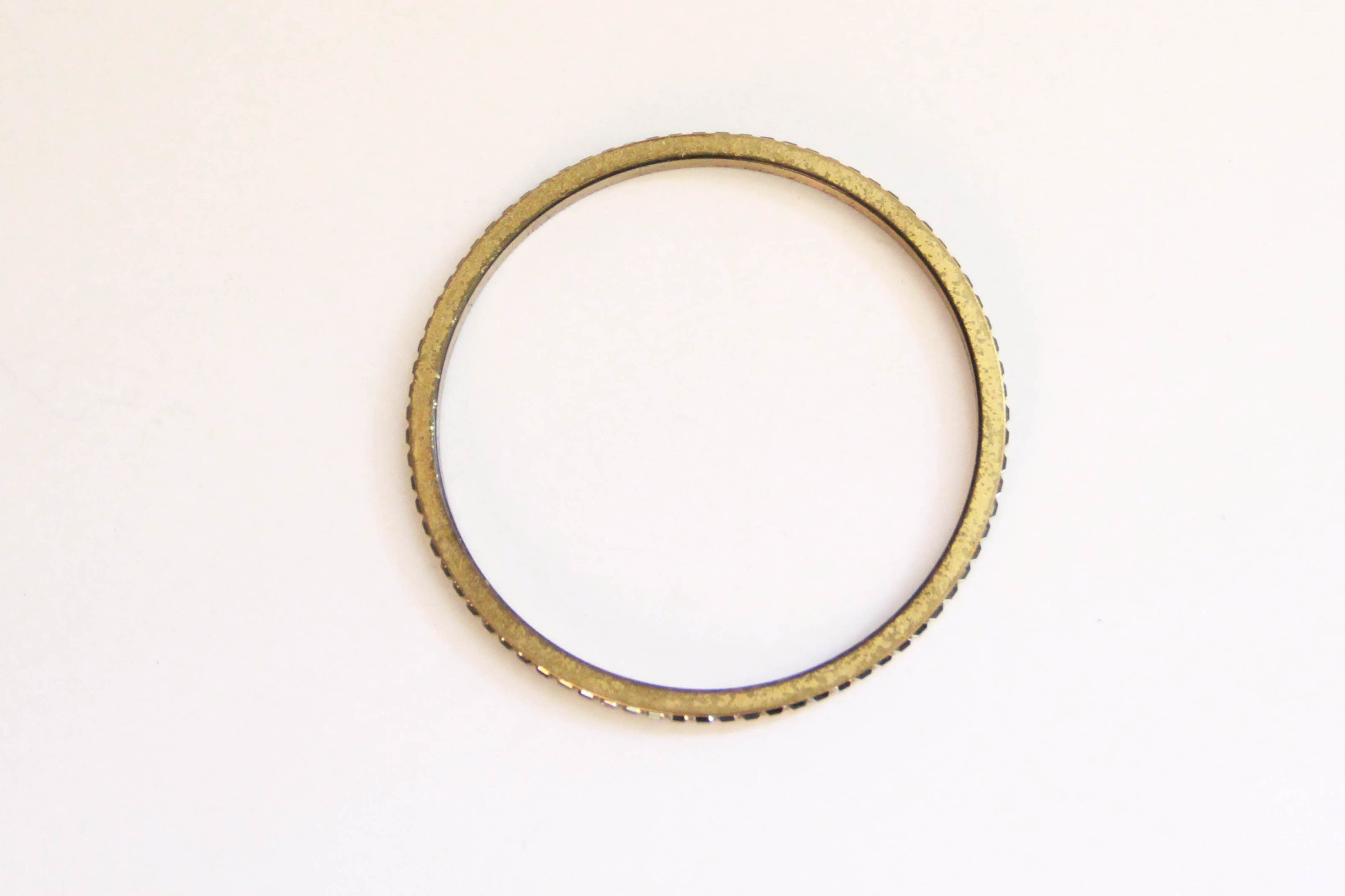 Heidi Daus Bangle Bracelet With Clear Stones