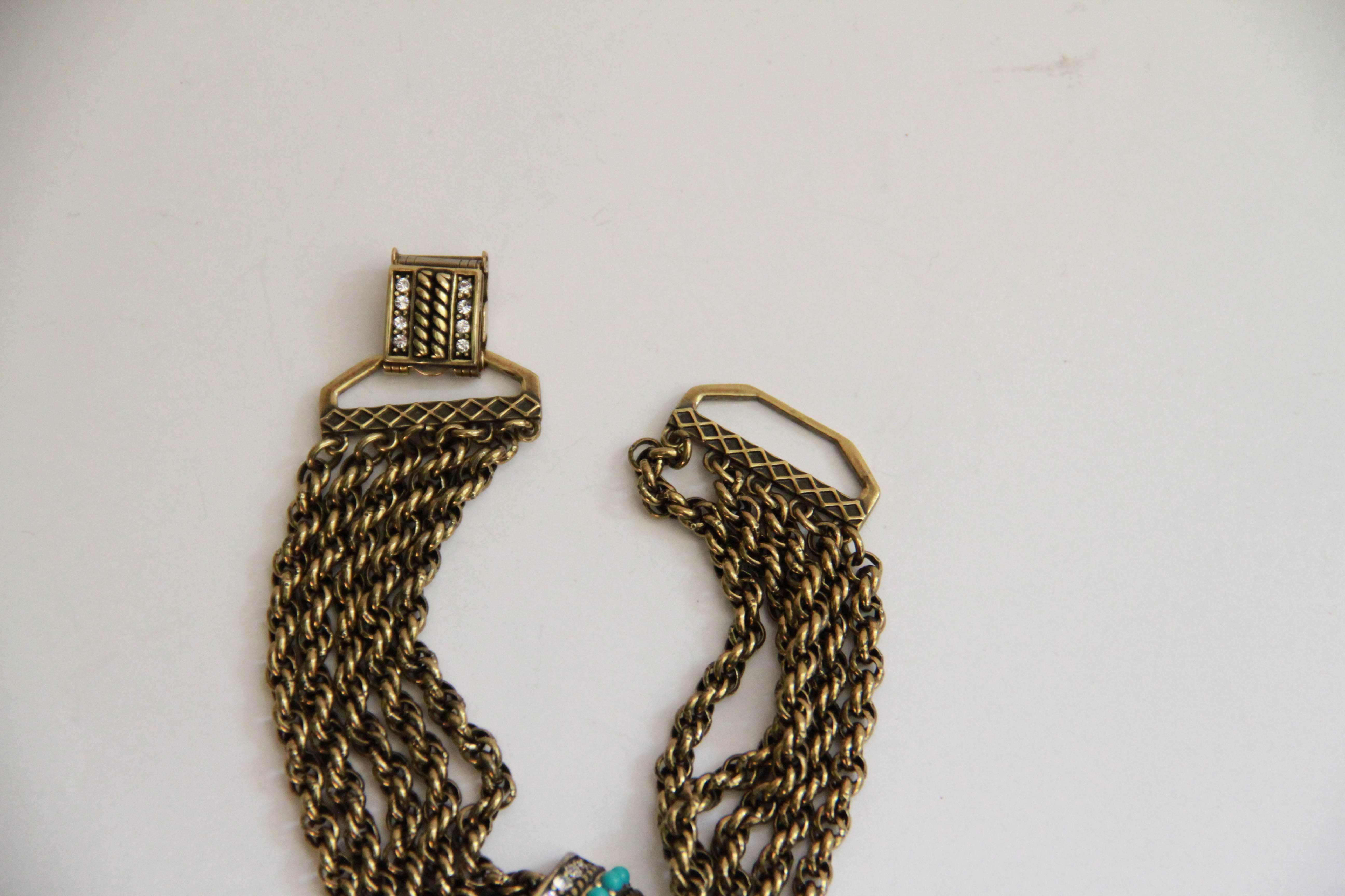 Heidi Daus "Chain Chain Chainnnnnn" Rope Bracelet with Tassle