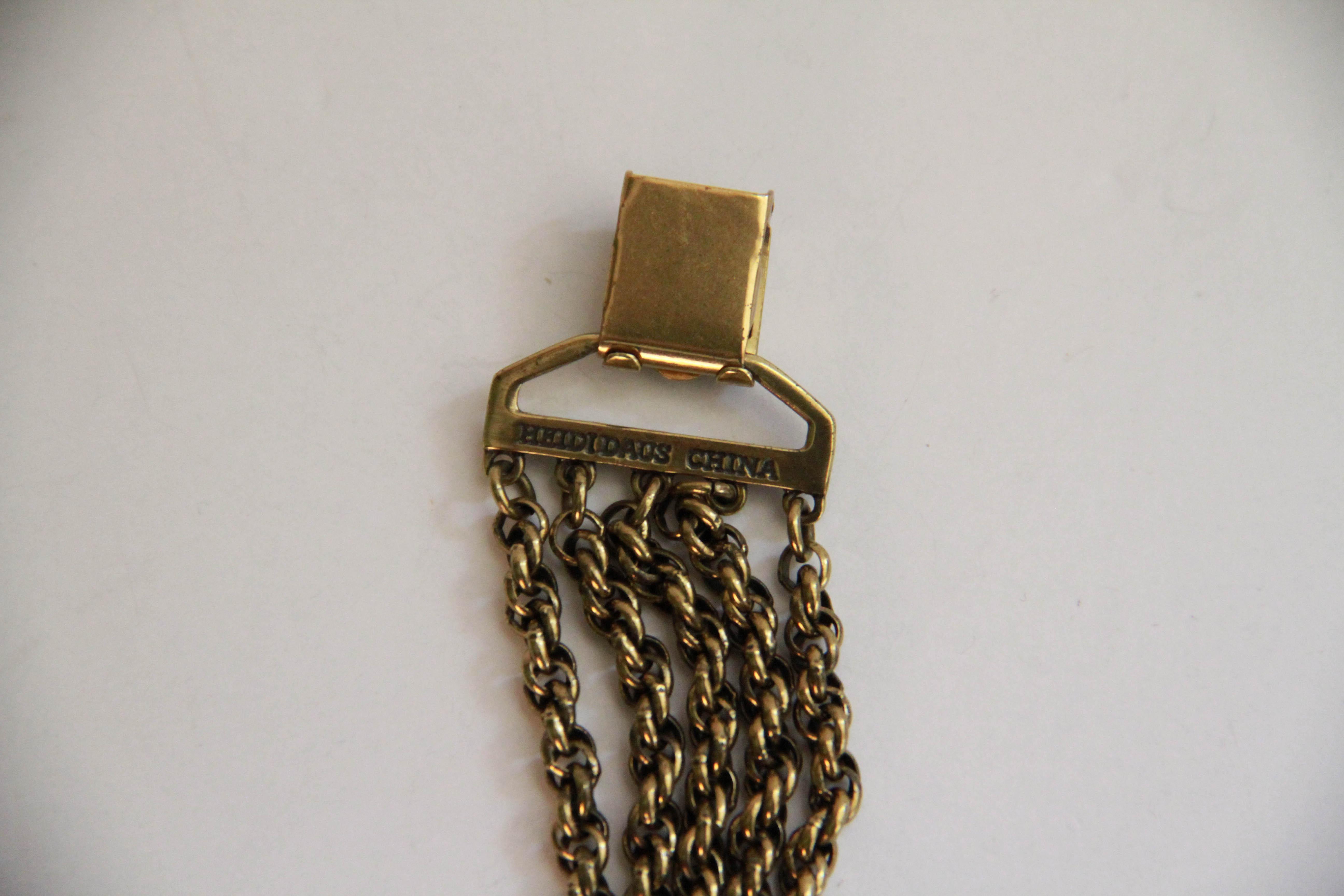 Heidi Daus "Chain Chain Chainnnnnn" Rope Bracelet with Tassle