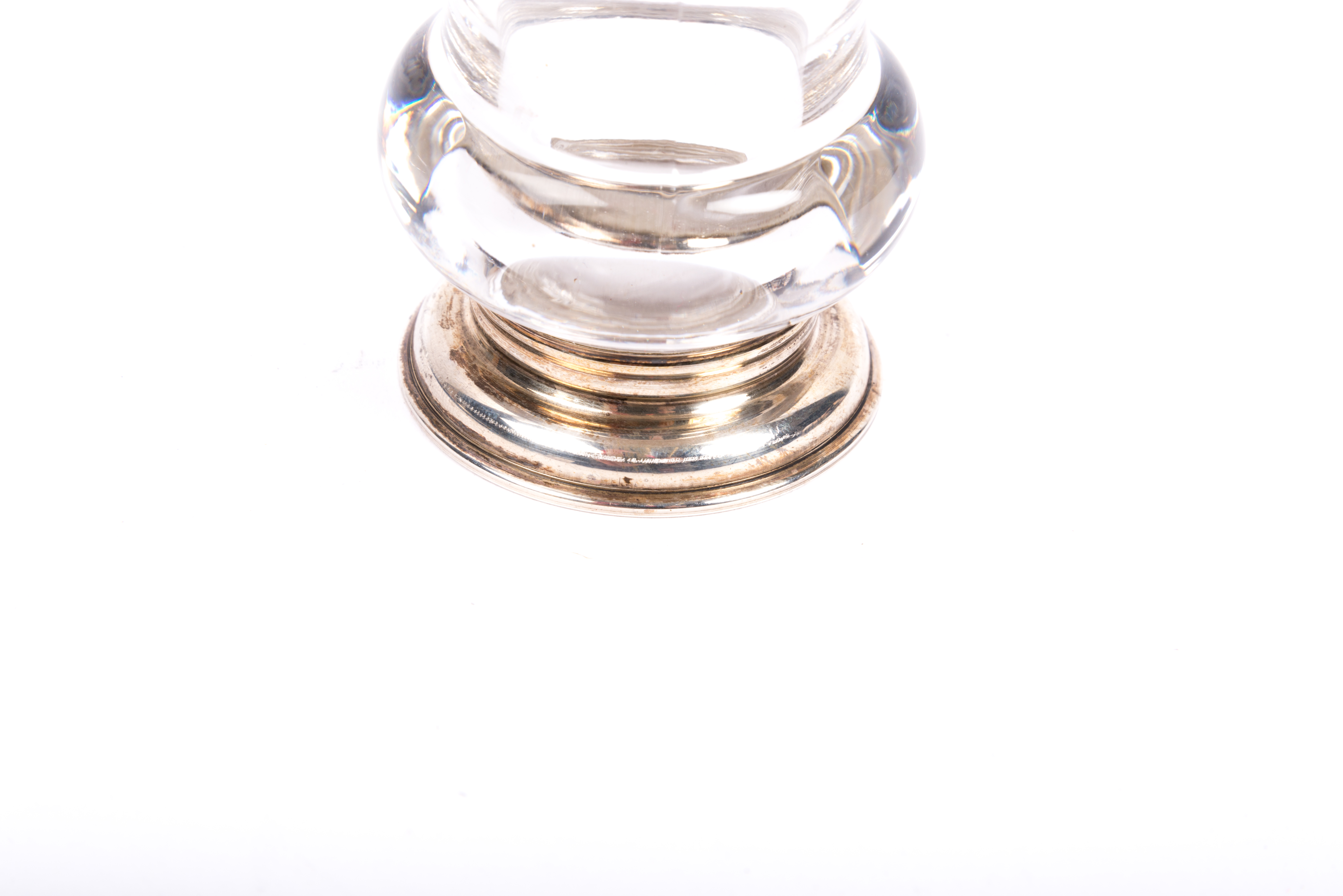 Frank M. Whiting Sterling Silver and Glass Cigarette Holder