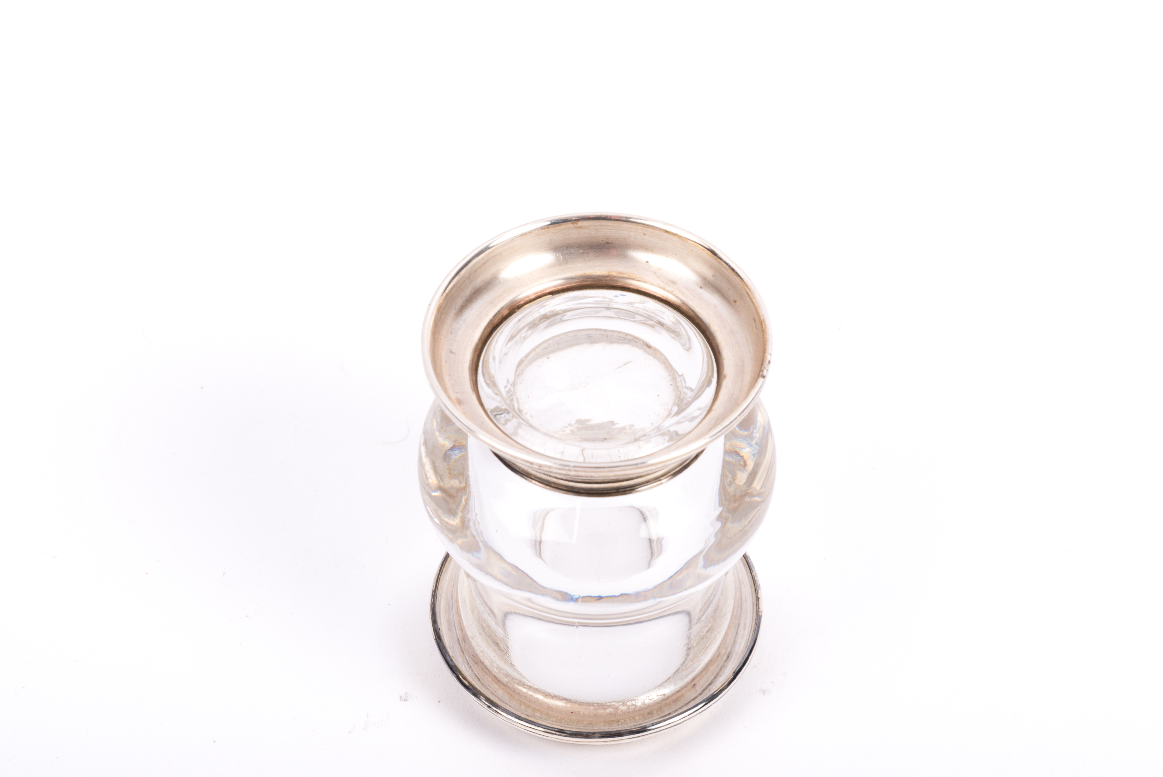 Frank M. Whiting Sterling Silver and Glass Cigarette Holder