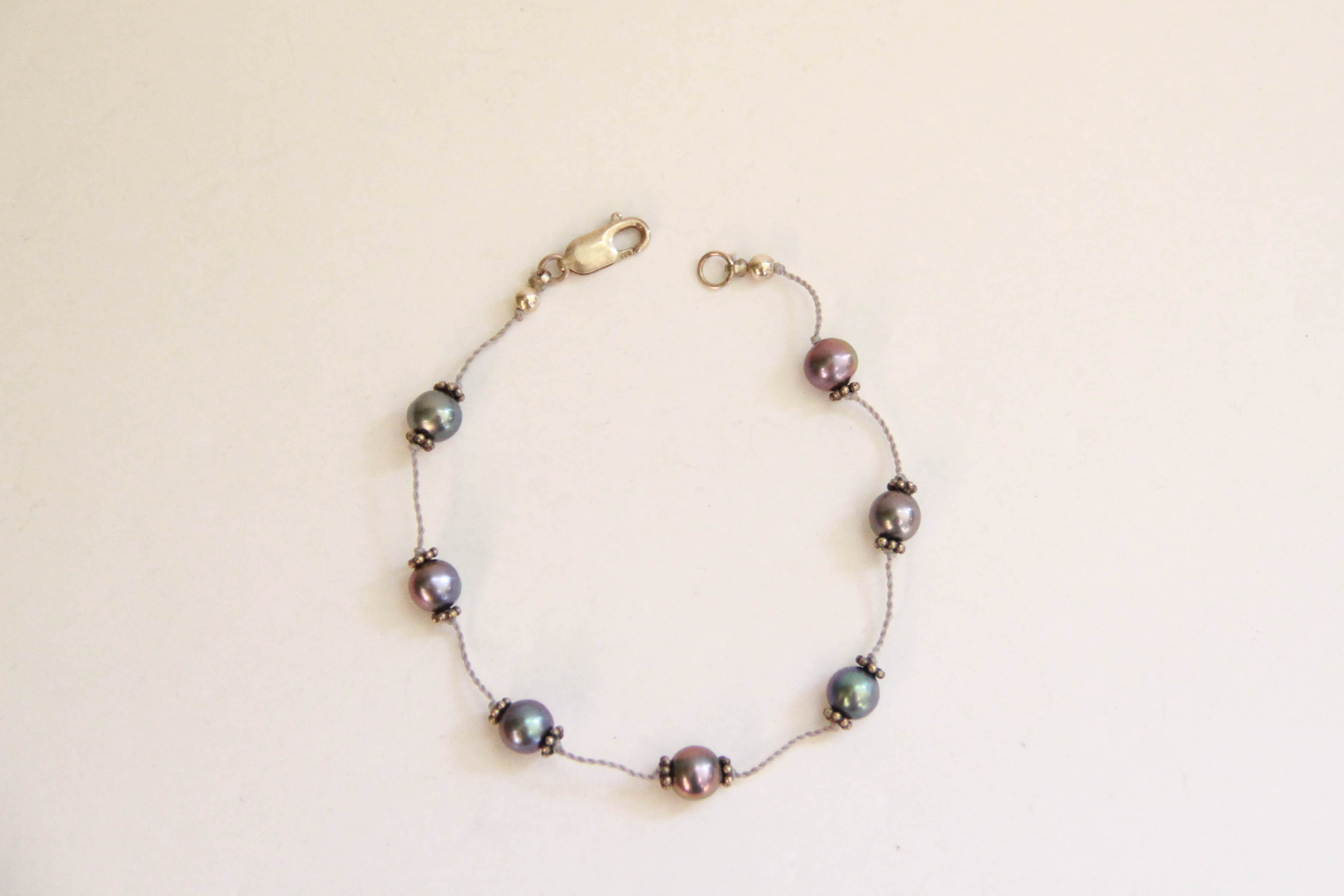 Tahitian Pearl and Sterling Silver Set