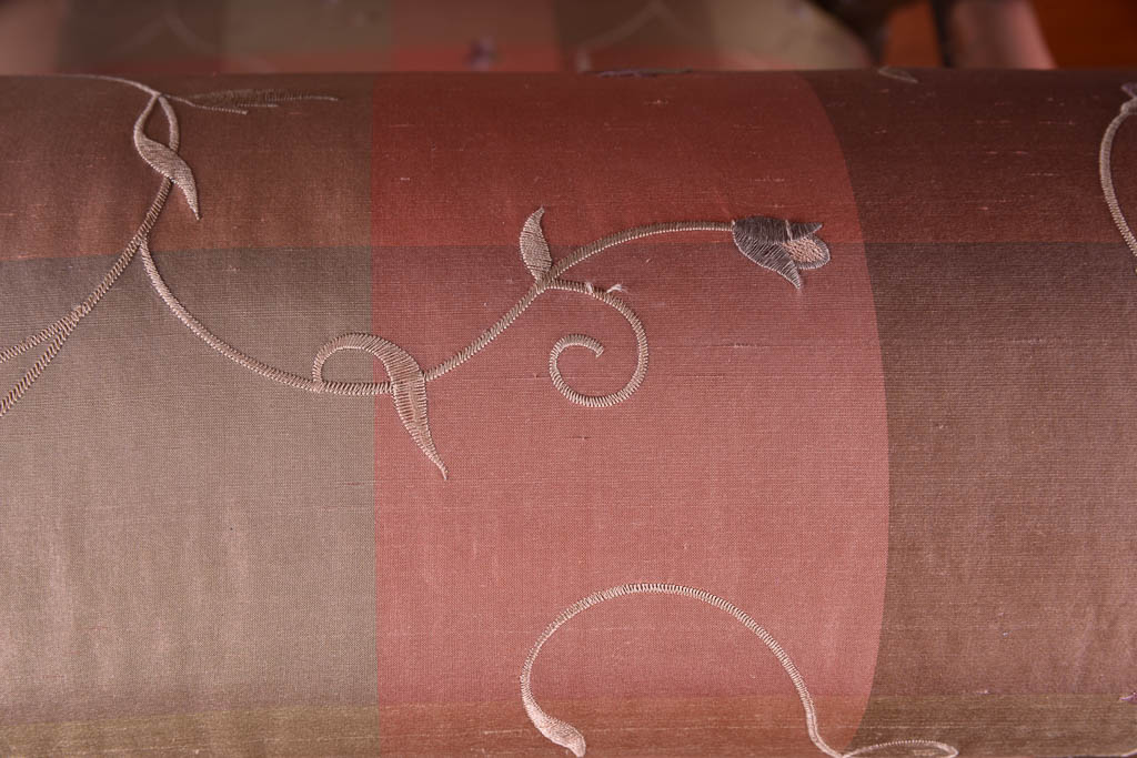 Upholstered Wood Carved Armchair with Vintage Frame