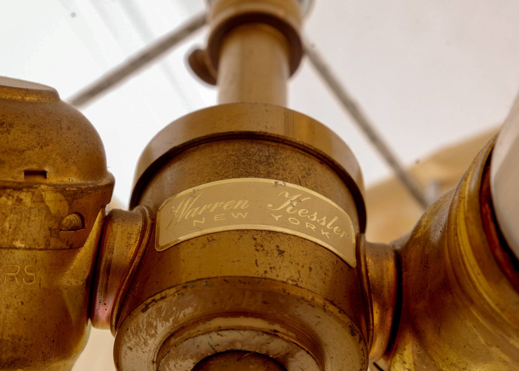 Warren Kessler Crystal Chandelier Table Lamp