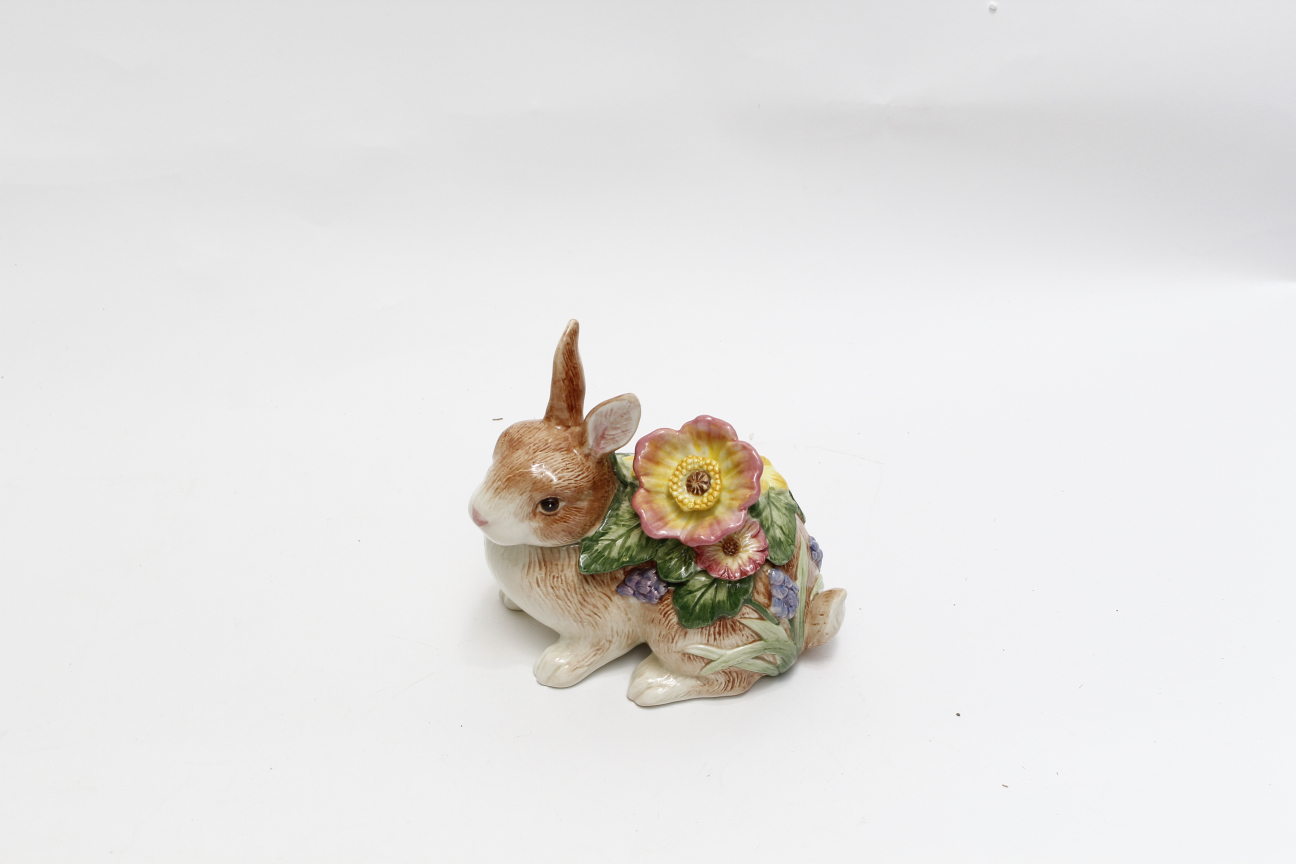 Assortment of Fitz and Floyd Woodland Spring Series Easter Decor