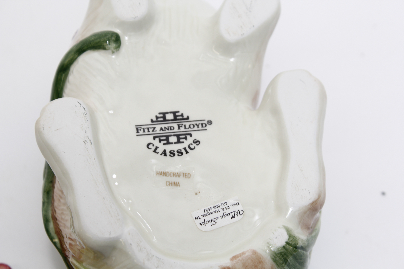 Assortment of Fitz and Floyd Woodland Spring Series Easter Decor