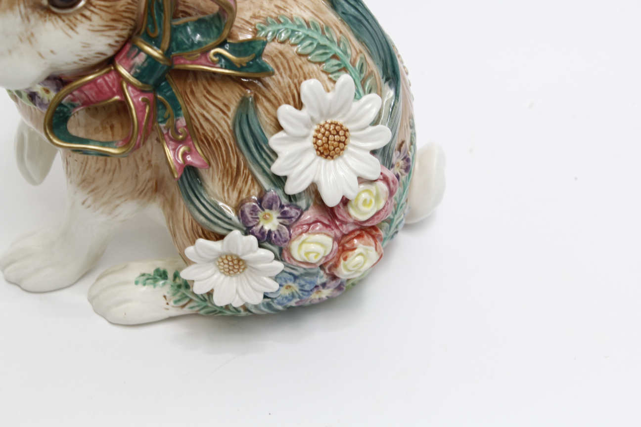 Assortment of Fitz and Floyd Woodland Spring Series Easter Decor