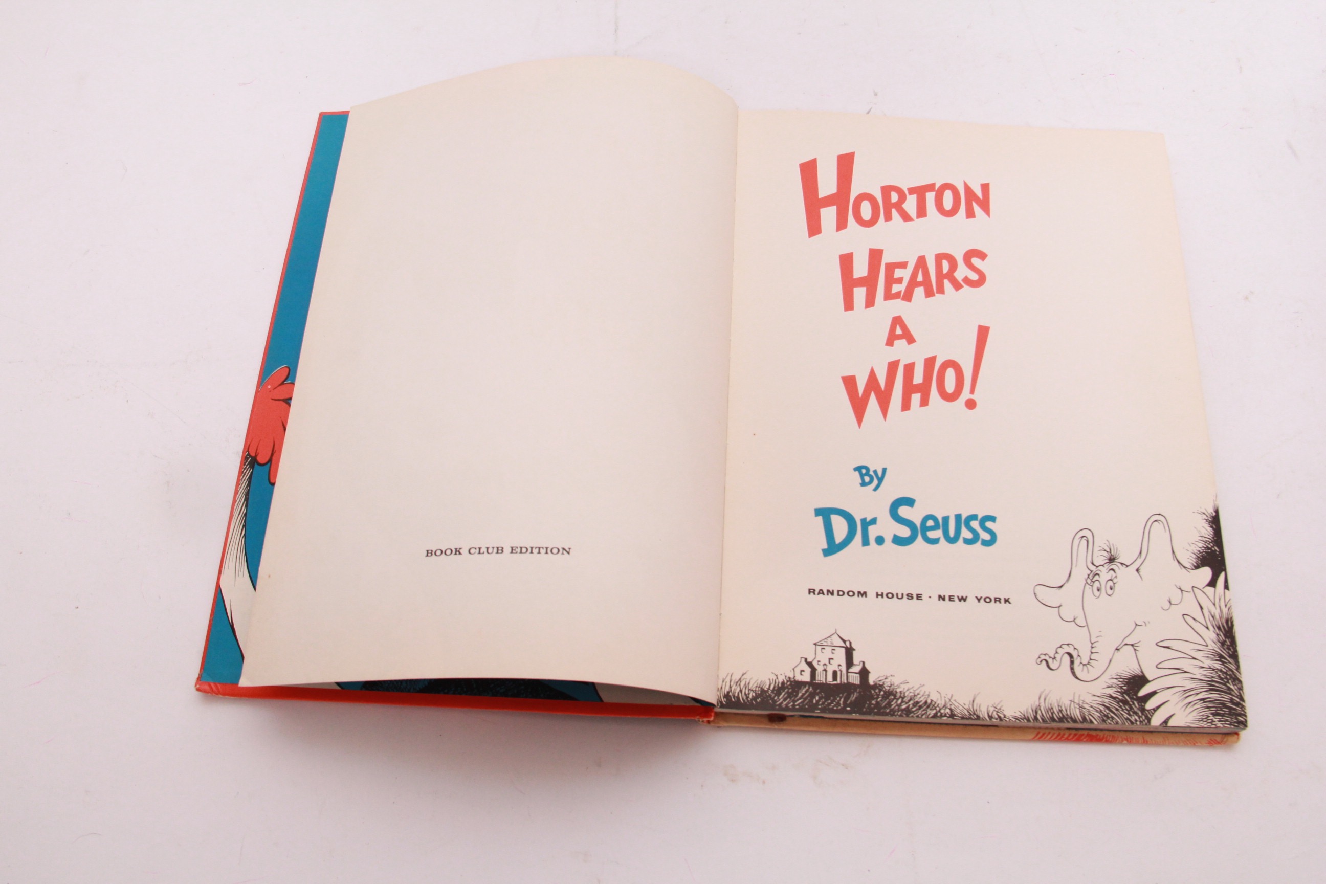 1938-1965 Dr. Seuss Books With First Book Club Edition "Horton Hears a Who"
