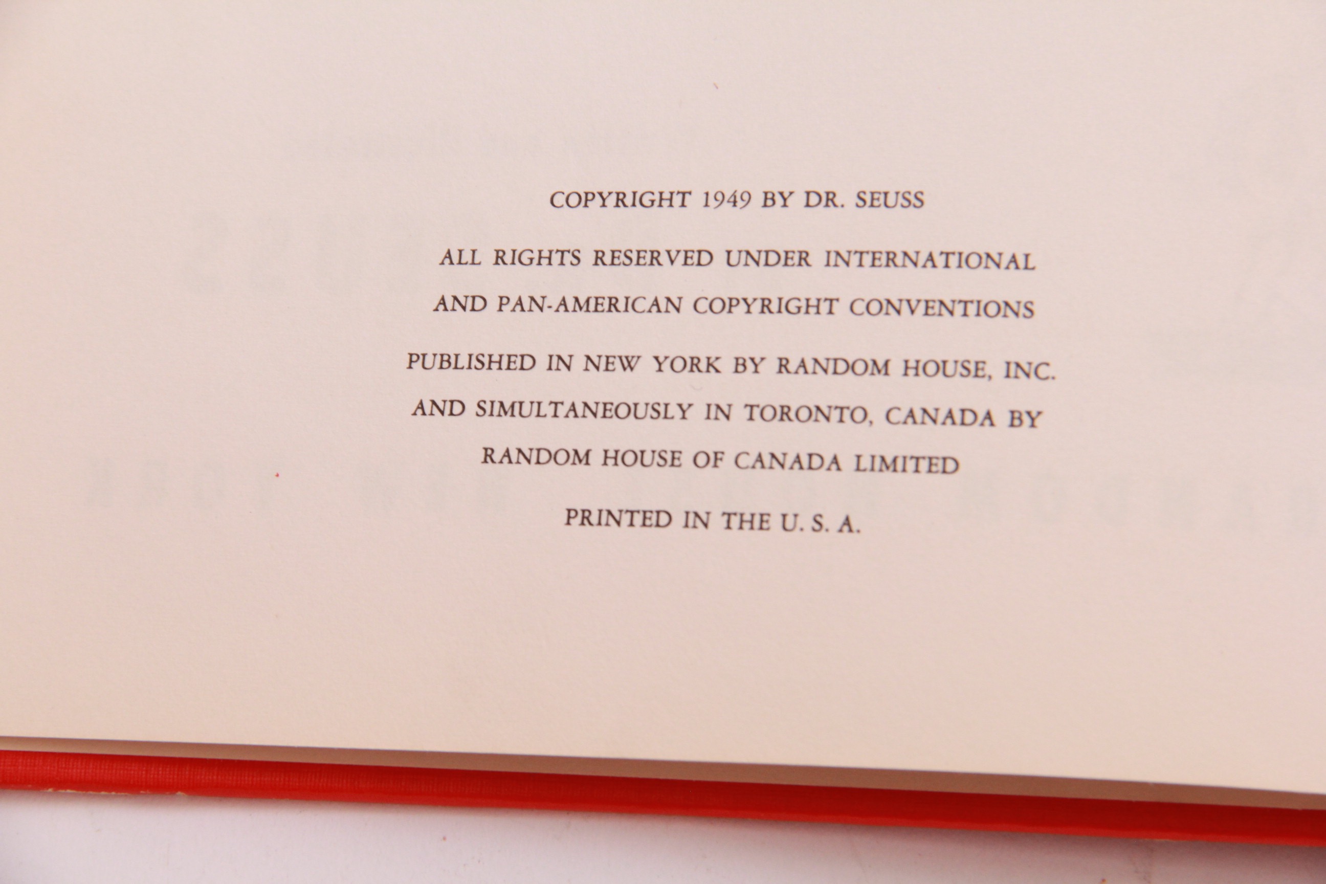 1938-1965 Dr. Seuss Books With First Book Club Edition "Horton Hears a Who"