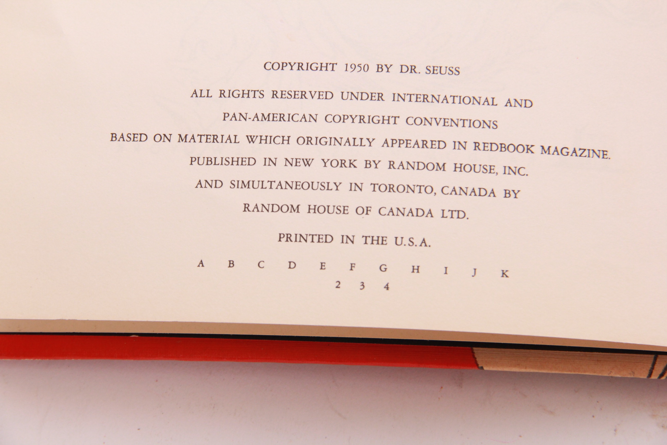 1938-1965 Dr. Seuss Books With First Book Club Edition "Horton Hears a Who"