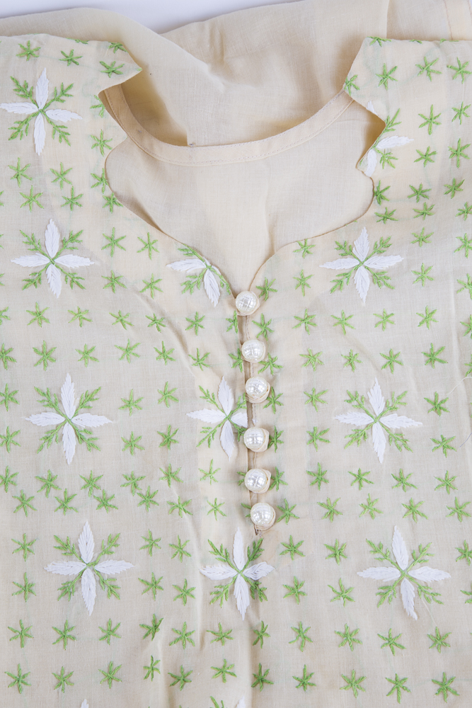 Three Vintage Linen Embroidered Tunics