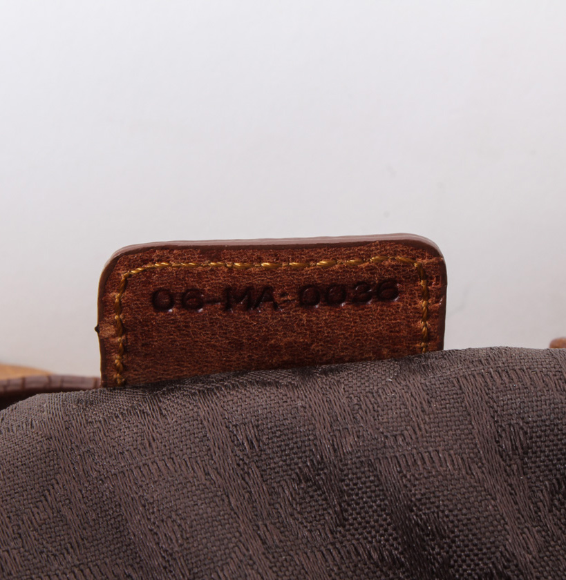 Christian Dior Large Brown Leather Gaucho Double Saddle Bag