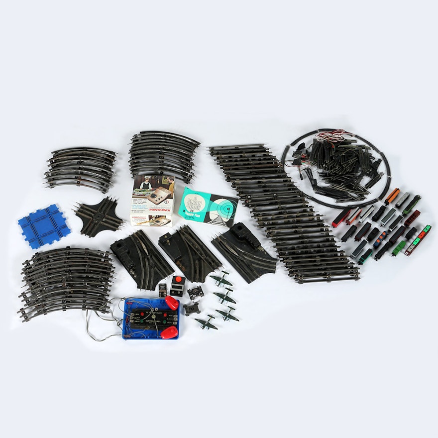 Model Train Track and Accessories Including N-Scale
