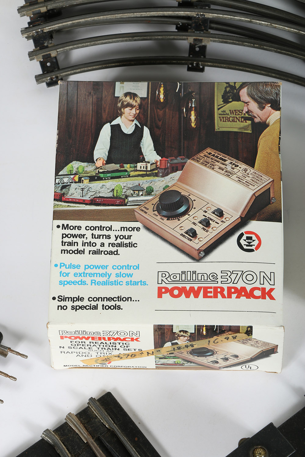 Model Train Track and Accessories Including N-Scale