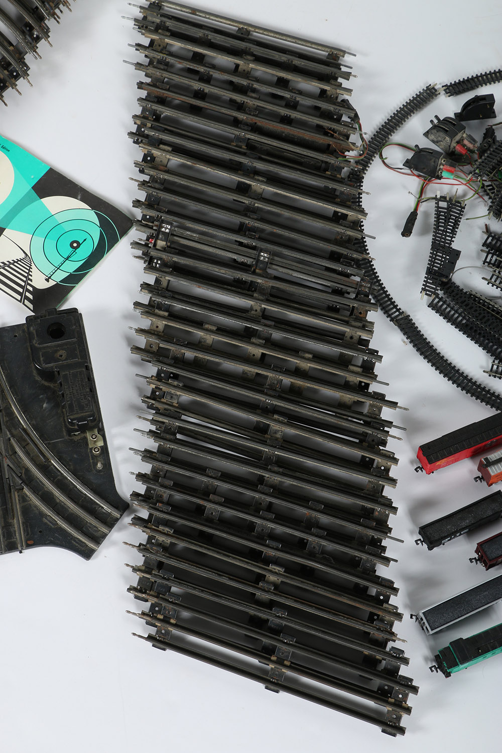 Model Train Track and Accessories Including N-Scale