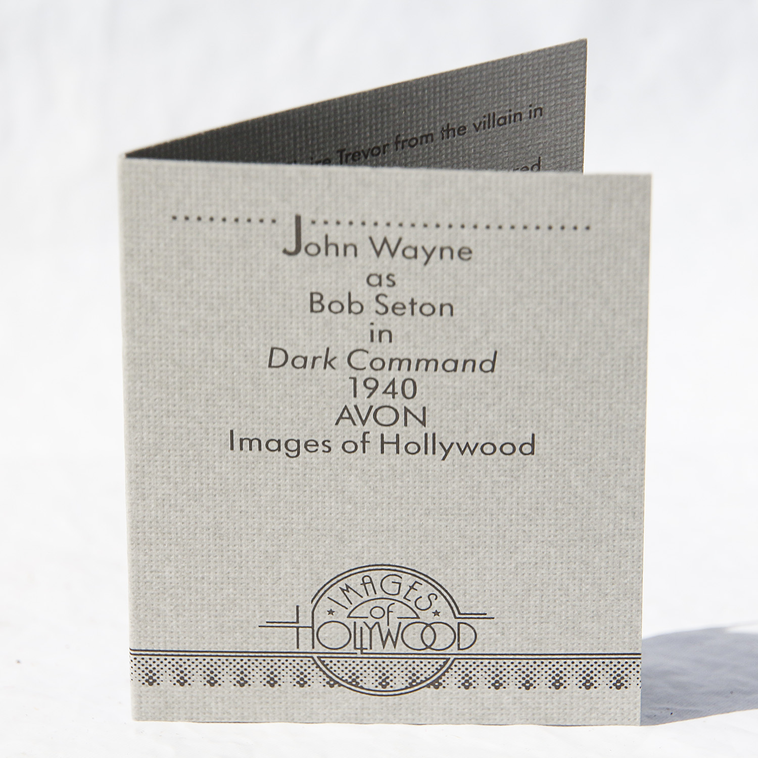 Three Avon "Images of Hollywood" John Wayne Porcelain Figurines