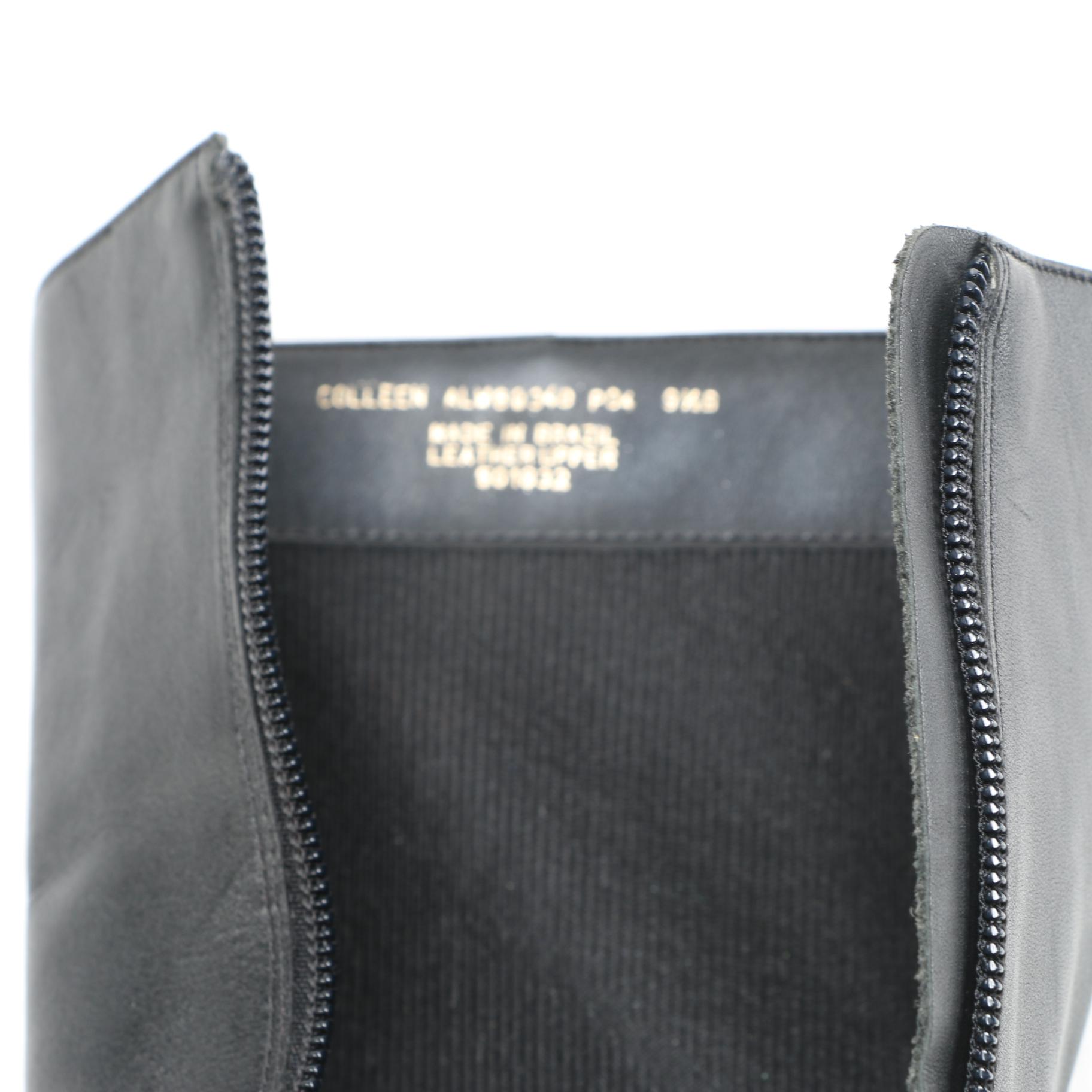 Ralph Lauren Black Leather "Coleen" Boots