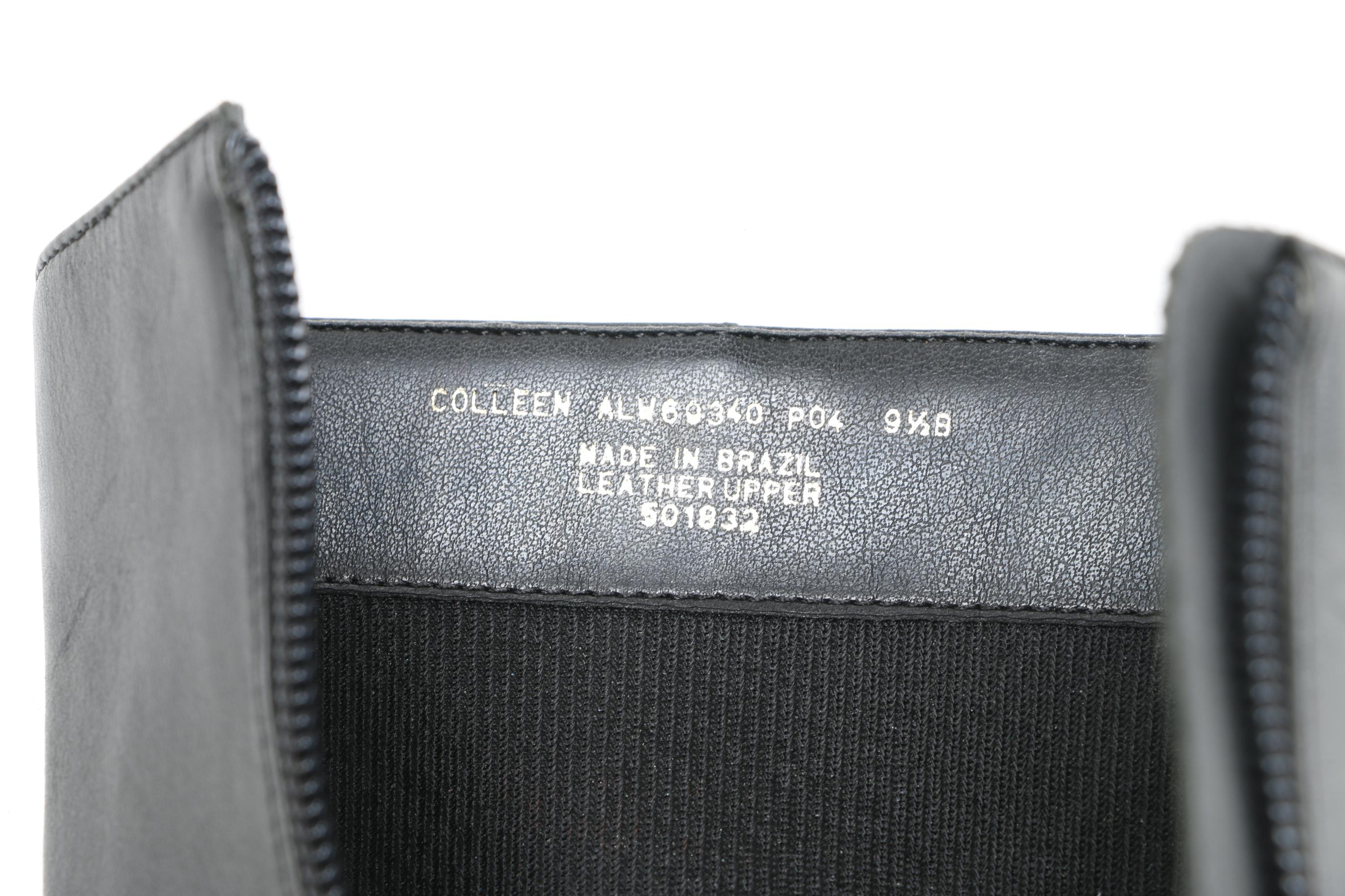 Ralph Lauren Black Leather "Coleen" Boots