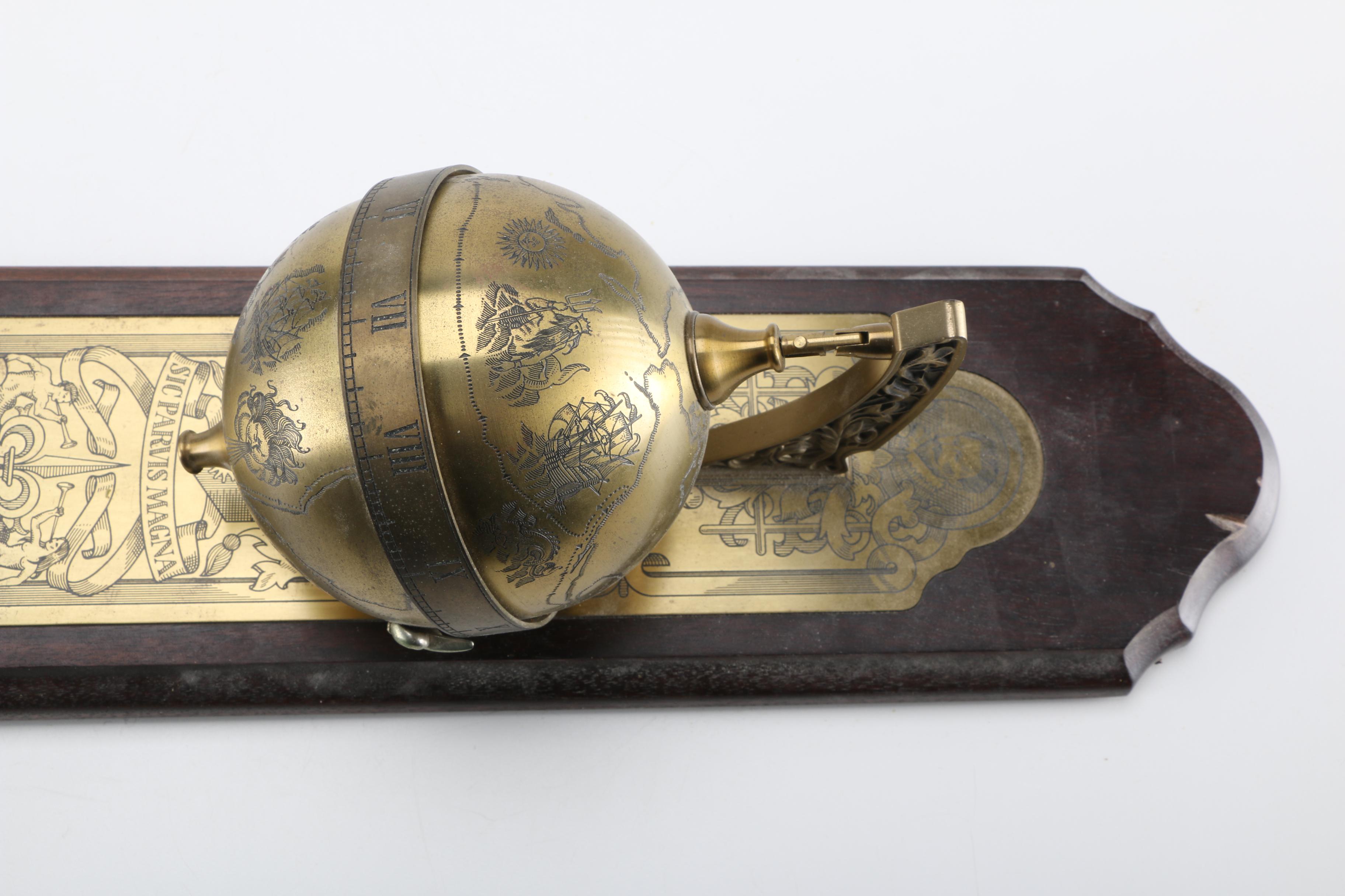 Sir Francis Drake Reed Brass Falling Ball Clock