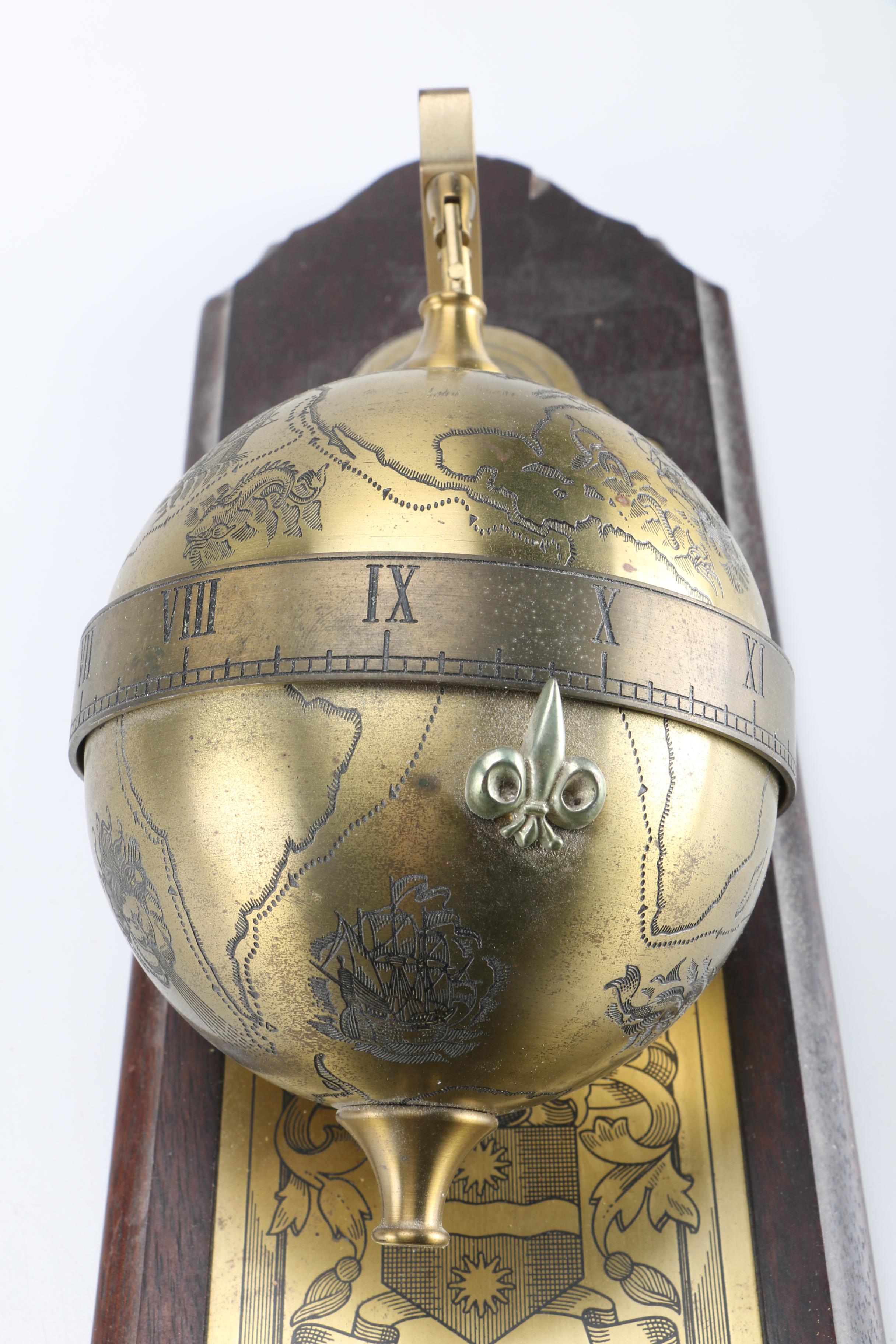 Sir Francis Drake Reed Brass Falling Ball Clock