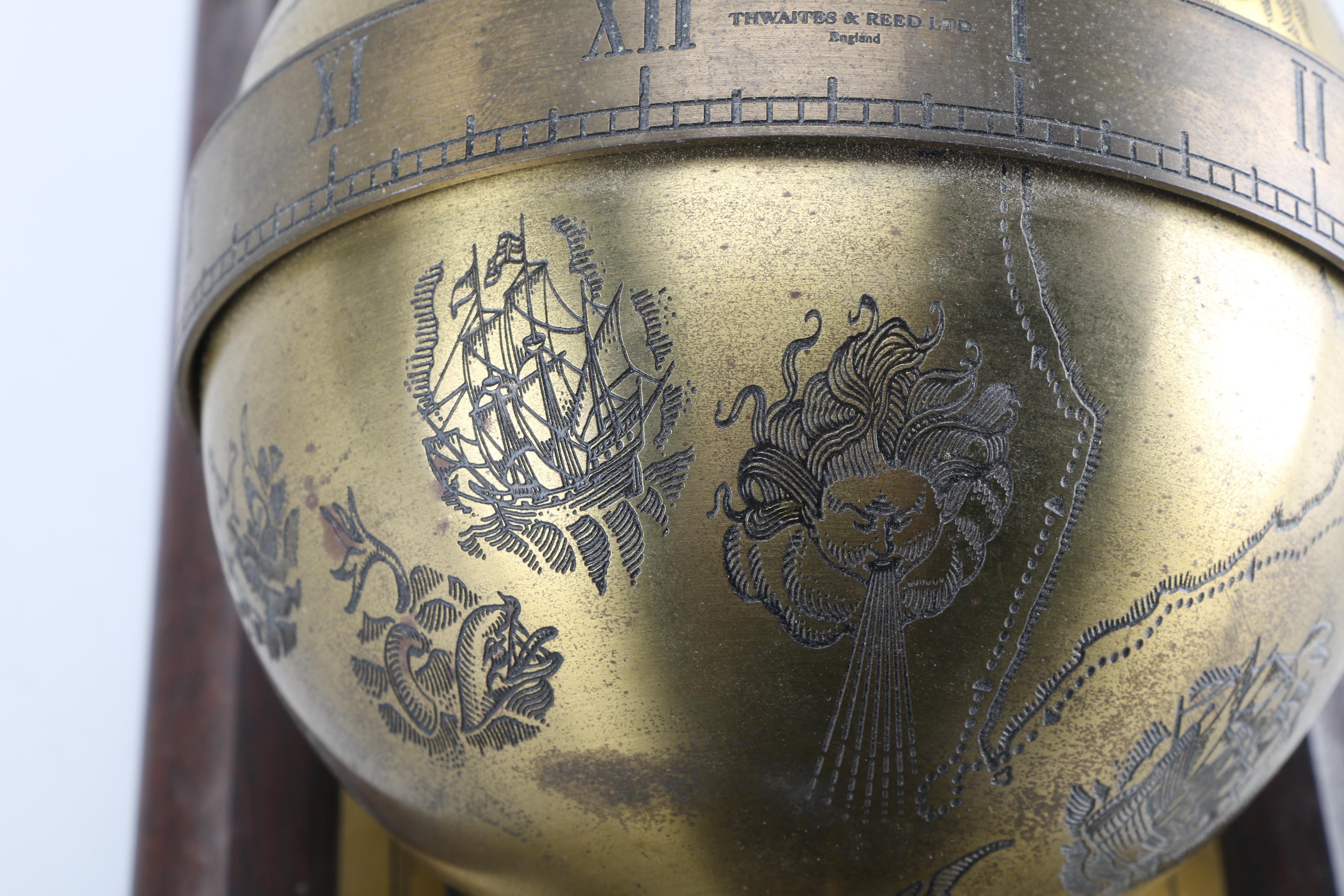 Sir Francis Drake Reed Brass Falling Ball Clock