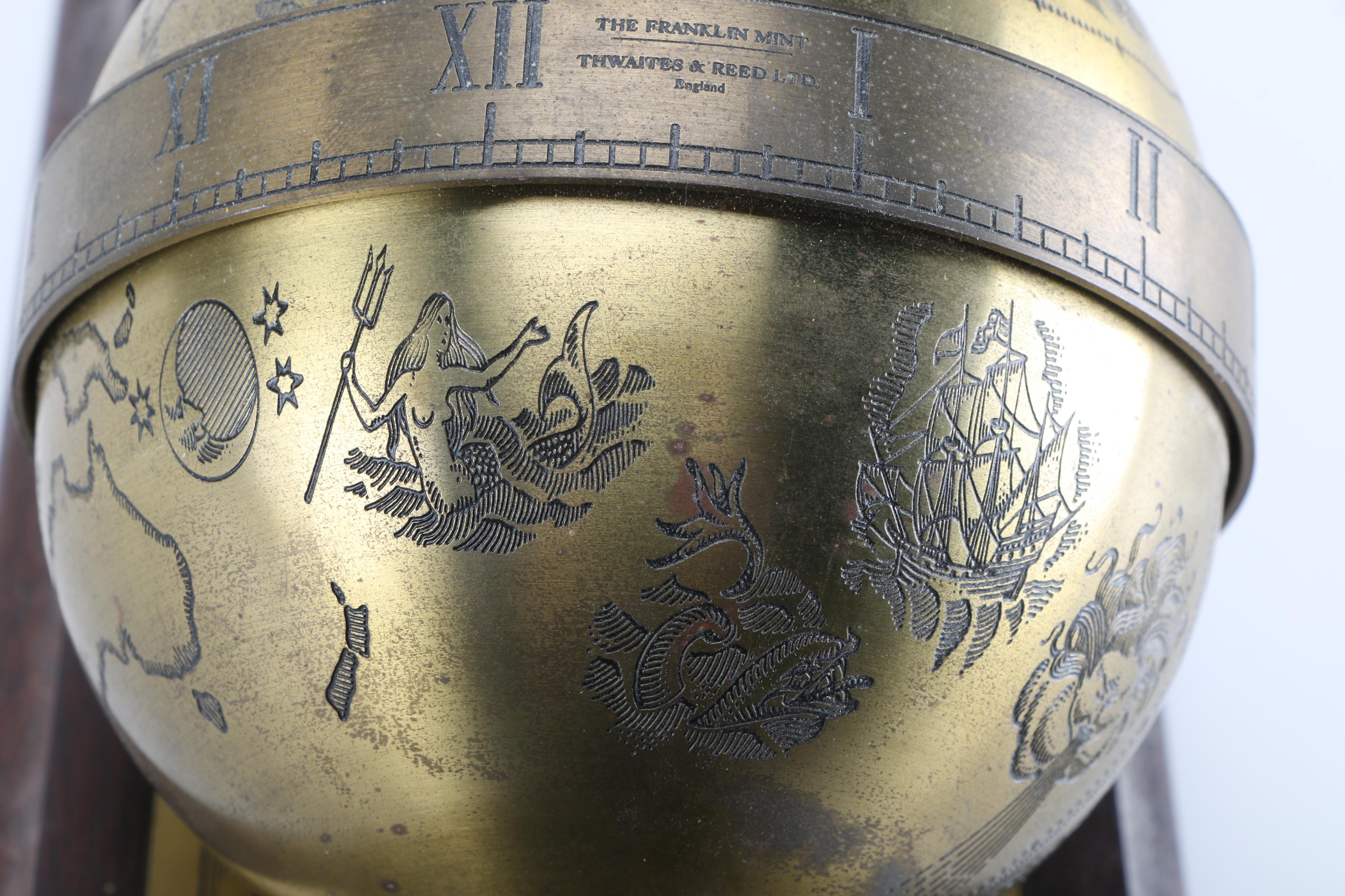 Sir Francis Drake Reed Brass Falling Ball Clock