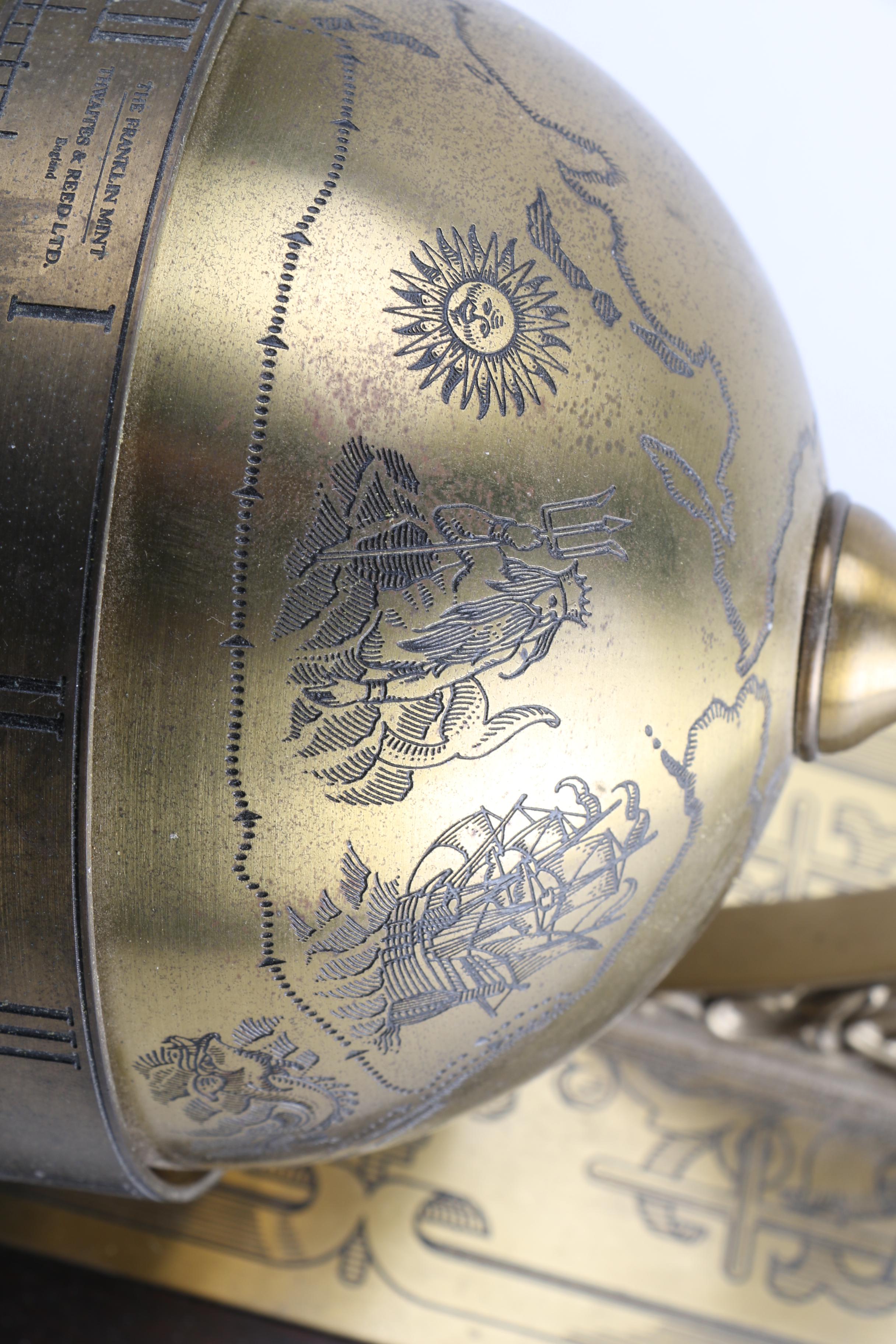 Sir Francis Drake Reed Brass Falling Ball Clock