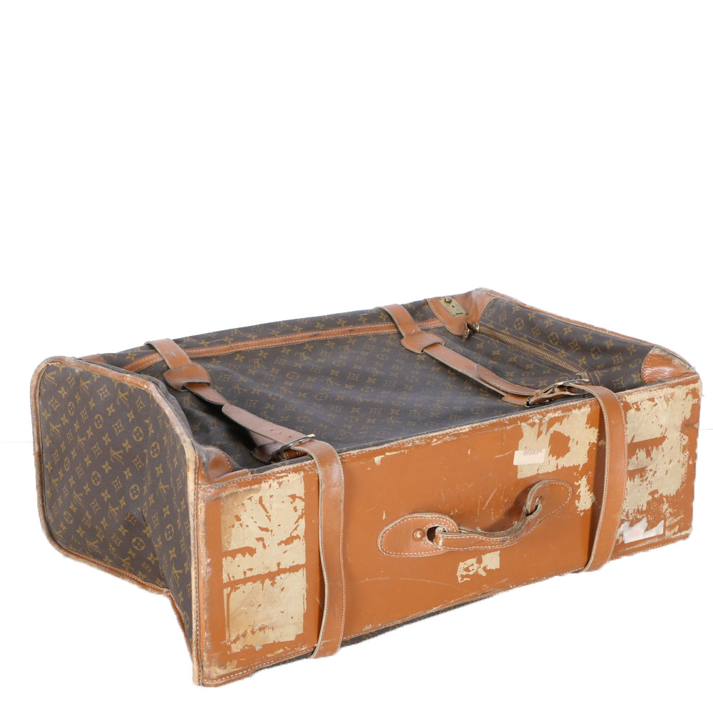 Vintage French Company for Louis Vuitton Monogram Luggage Suitcase