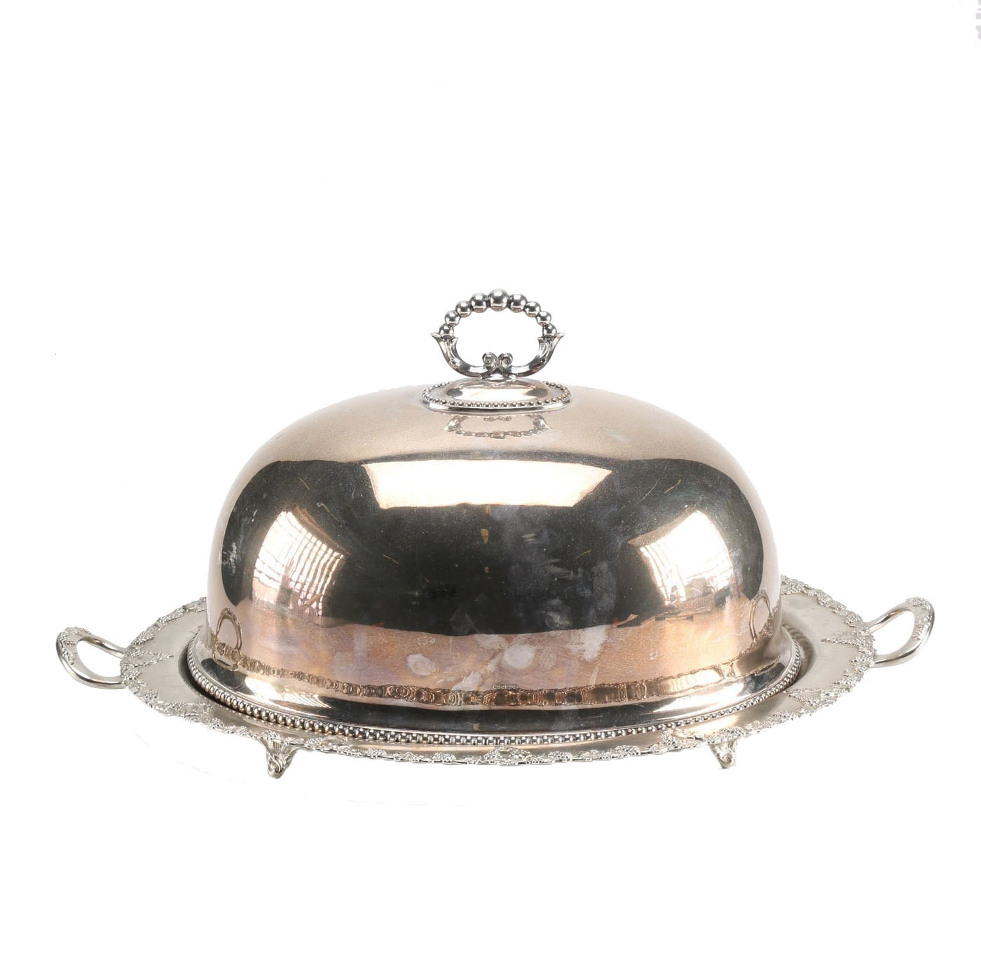 Lawrence B. Smith Company and Roberts & Belk Plated Silver Turkey Platter