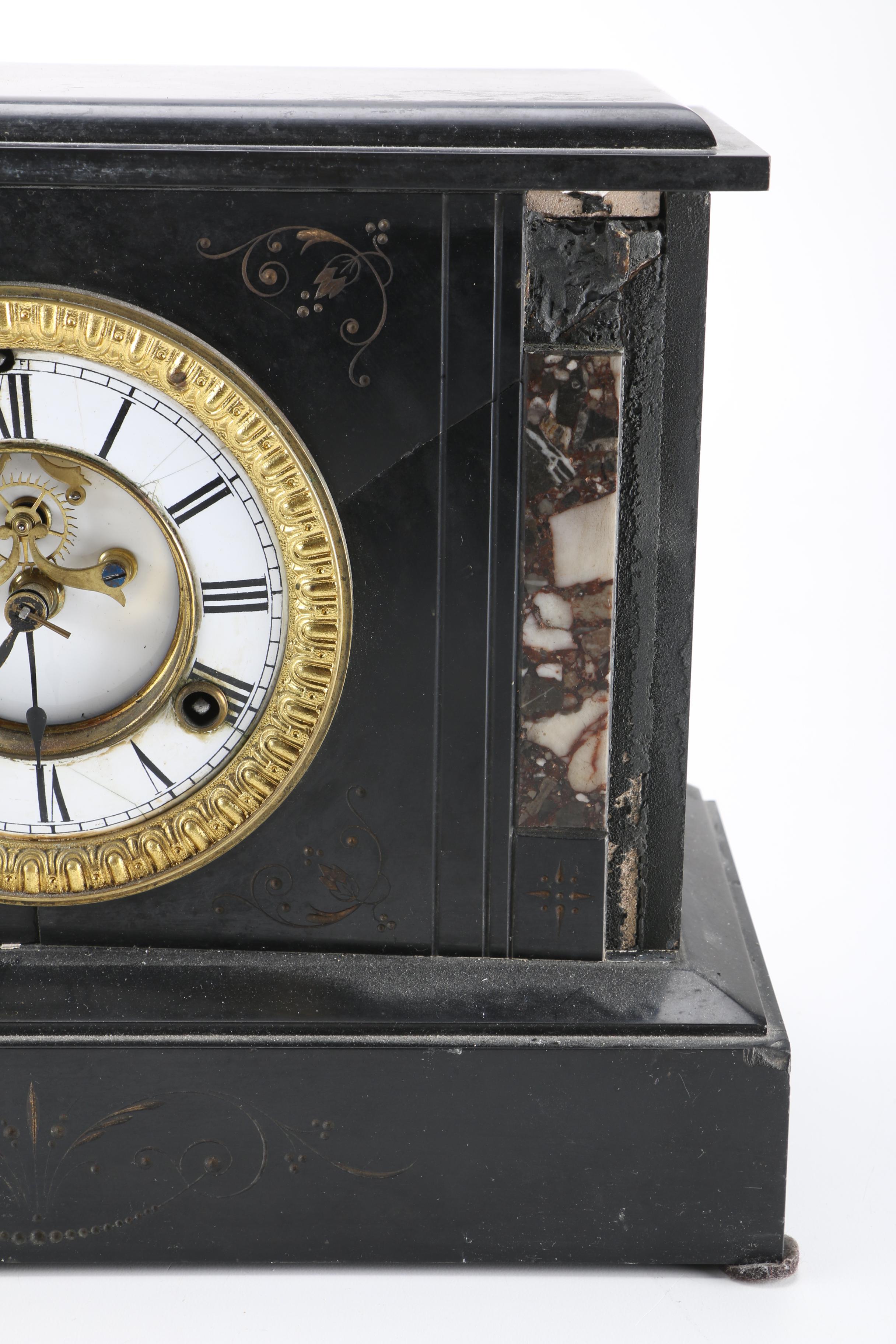 Waterbury Clock Co and William L. Gilbert Clock Co Mantel Clocks