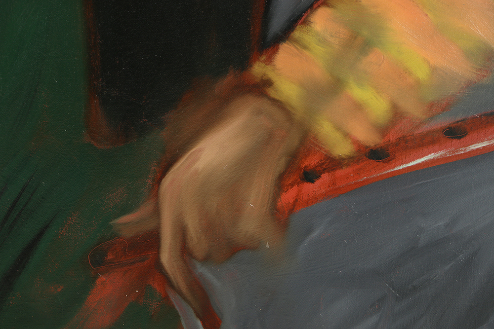 Stephen Ray Oil Painting on Canvas "Papageno, Padlocked"